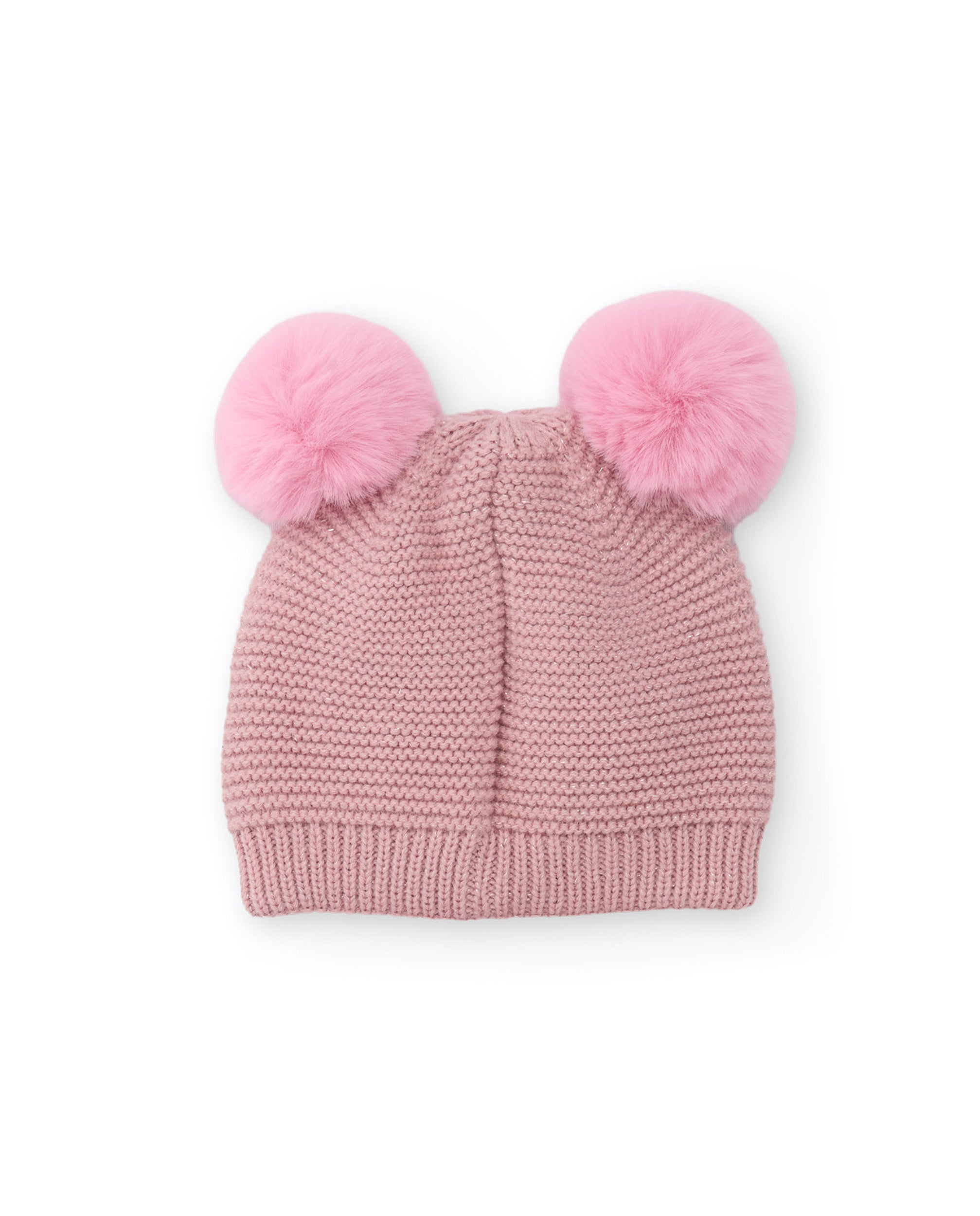 TucTuc Accessori berretto bambina Rosa panda pompon tricot