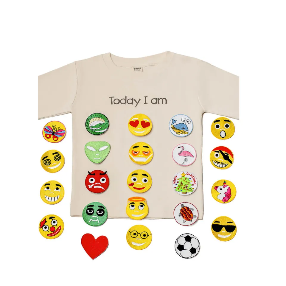 Pamboo Funny T-shirts Today I am maglietta emoji 122-128