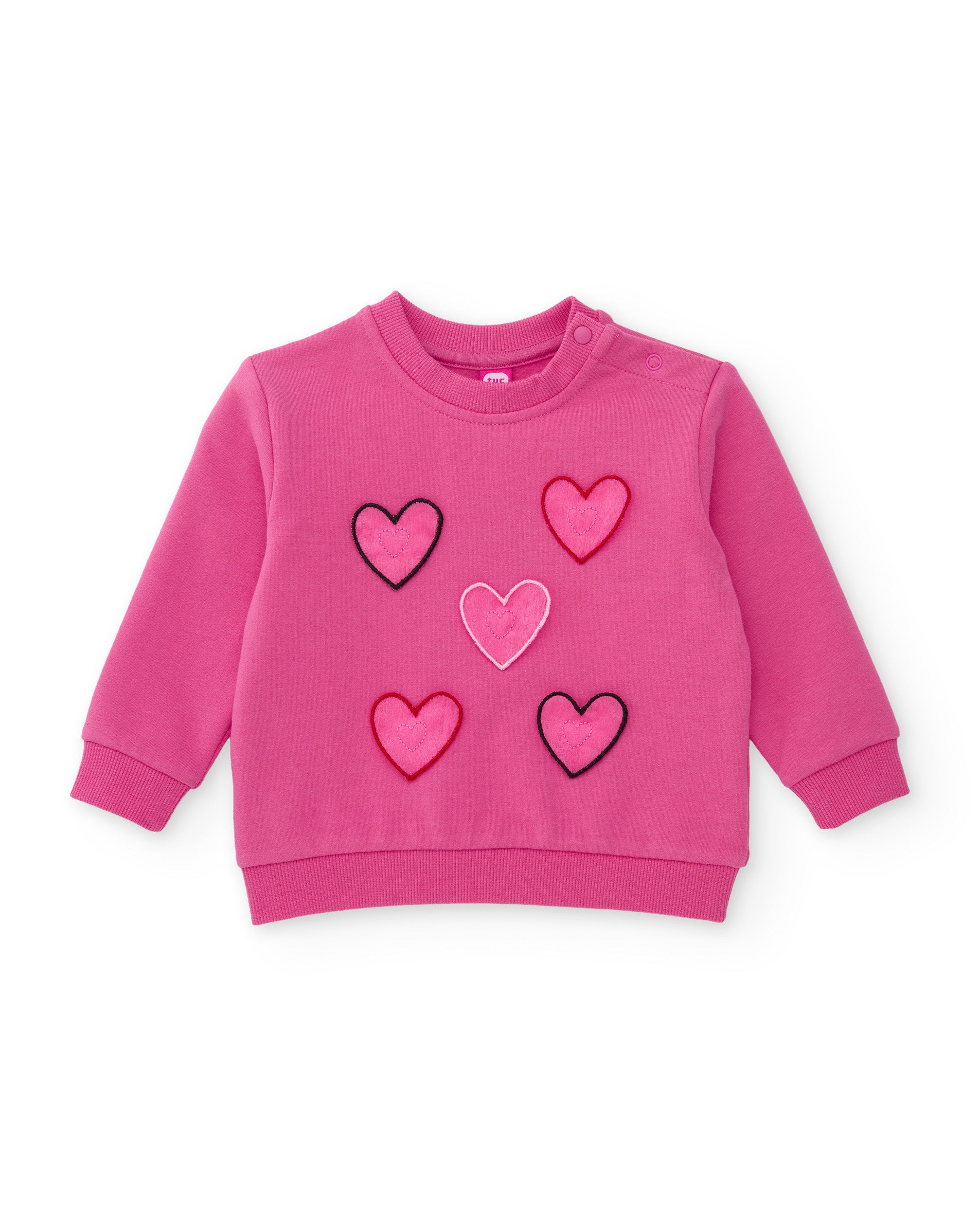 TucTuc Felpe Cuori felpa bambina rosa girocollo