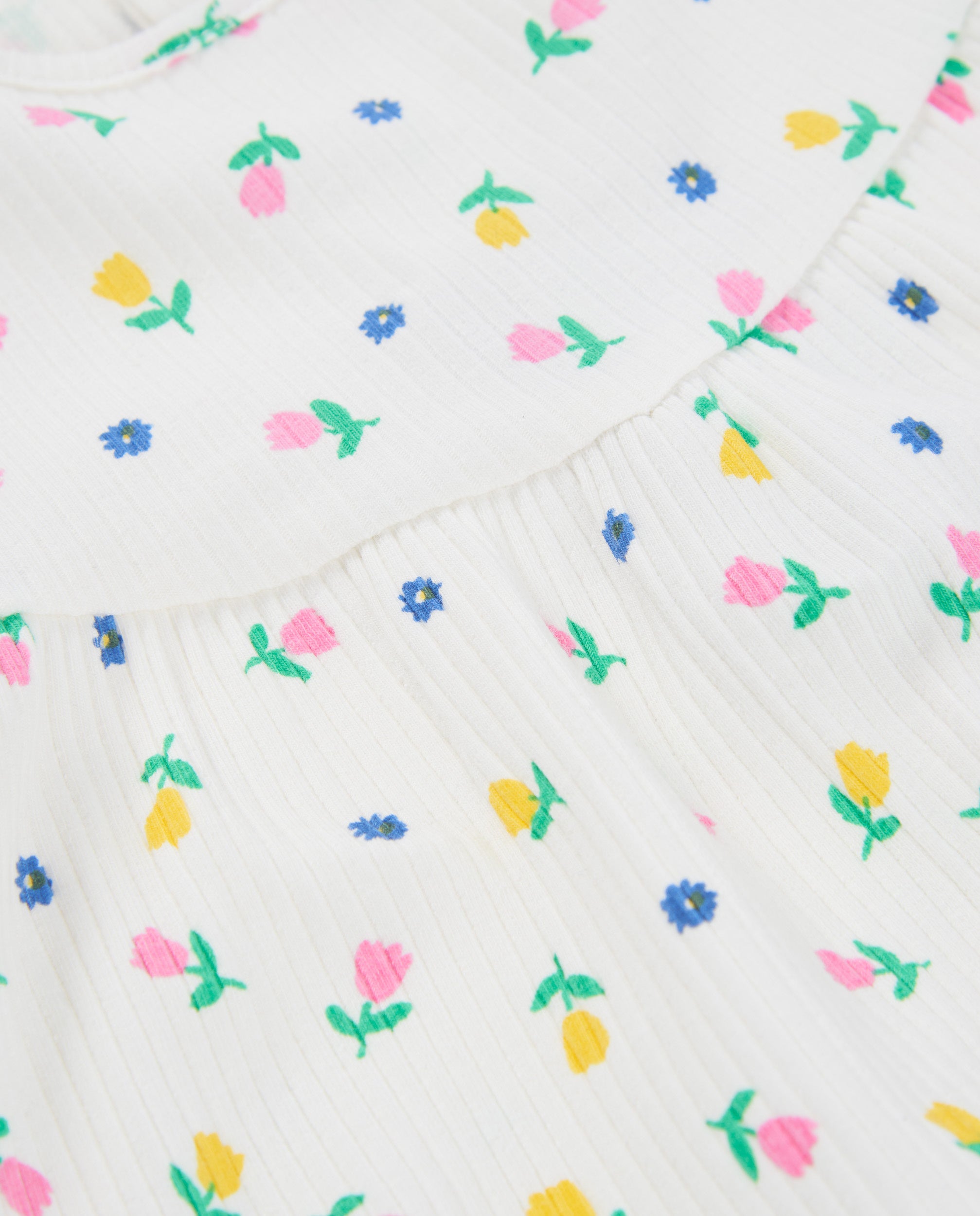 TucTuc Completi completino neonata beige design floreale