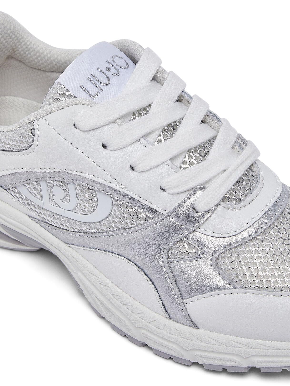 Liu Jo Scarpe Sneakers Mesh Metallizzato Bianco
