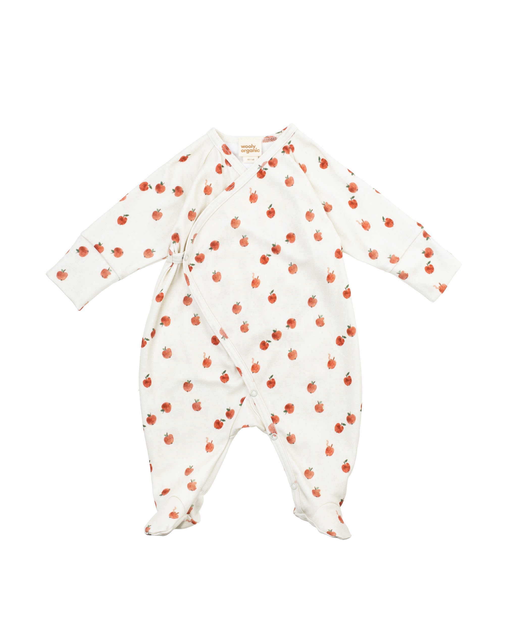 Woolly Organic Wrap Sleepsuit tutina cotone incrociata