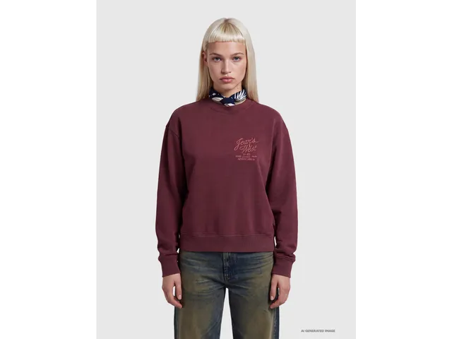 United Colors of Benetton felpa girocollo ricamo western taglia M