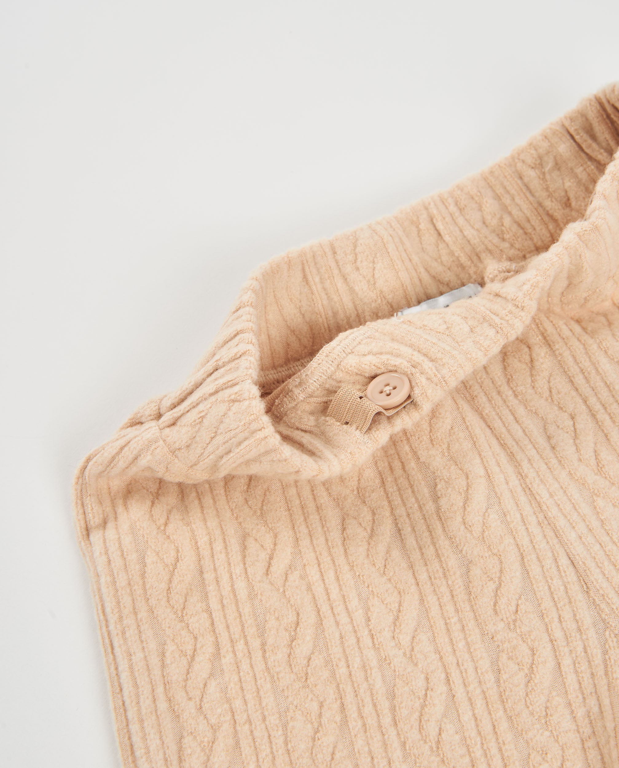 TucTuc Pantaloni Tricot Bambina Beige Gamba Larga 4-16 Anni