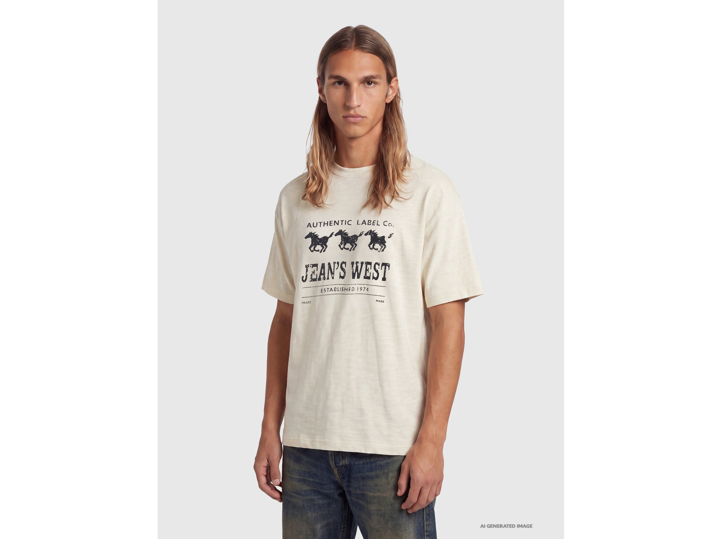 United Colors of Benetton Jean's West Maglietta cotone stampata