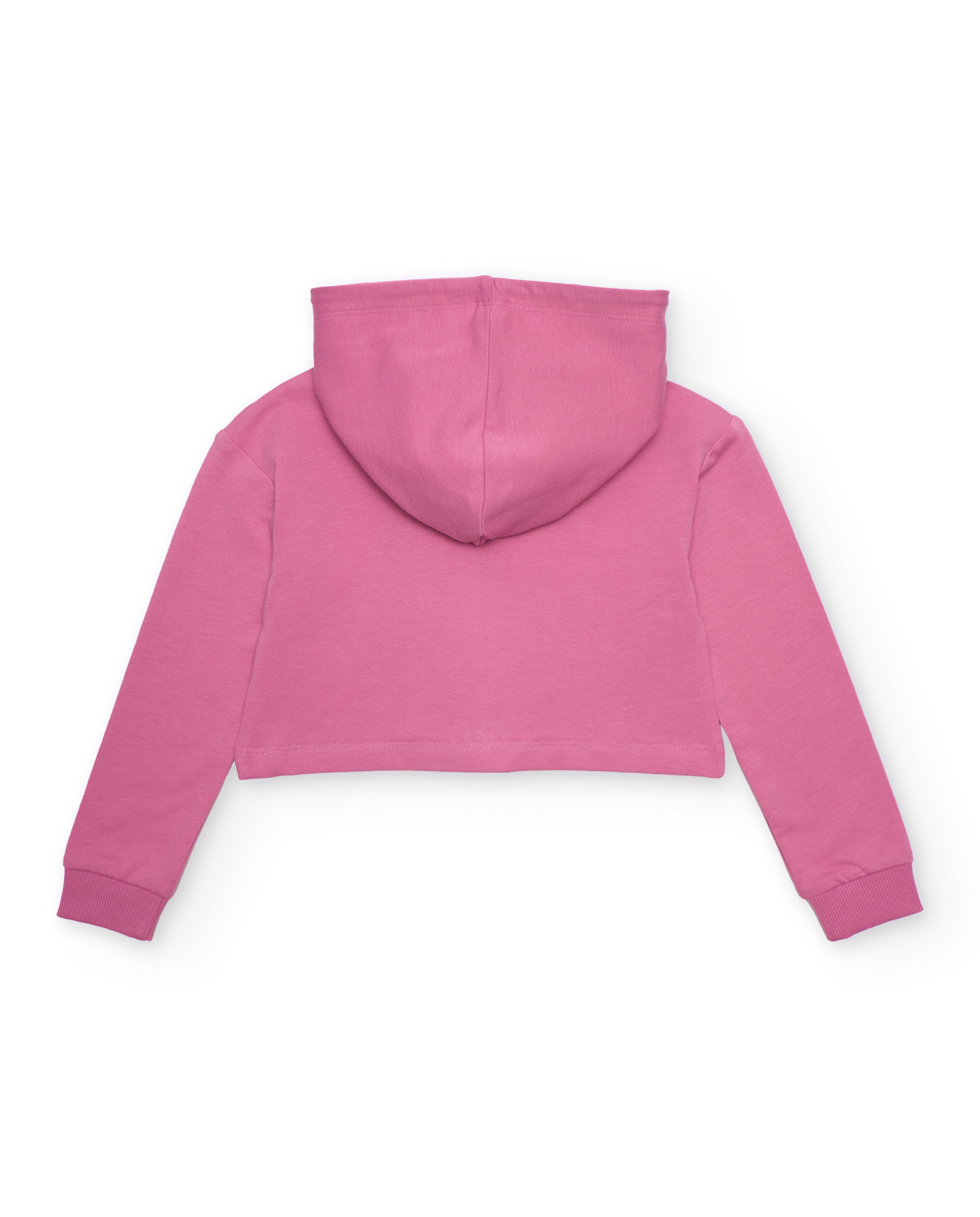 TucTuc Felpe Felpa Bambina Corta Rosa Arcobaleno