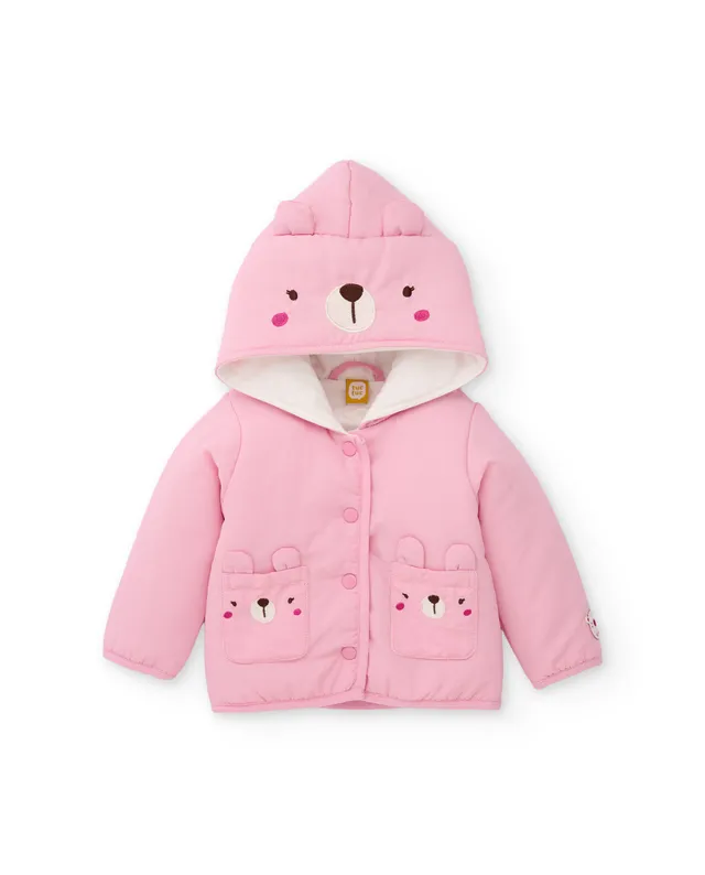 TucTuc Cappotti Cappotto Neonato Rosa Orecchie