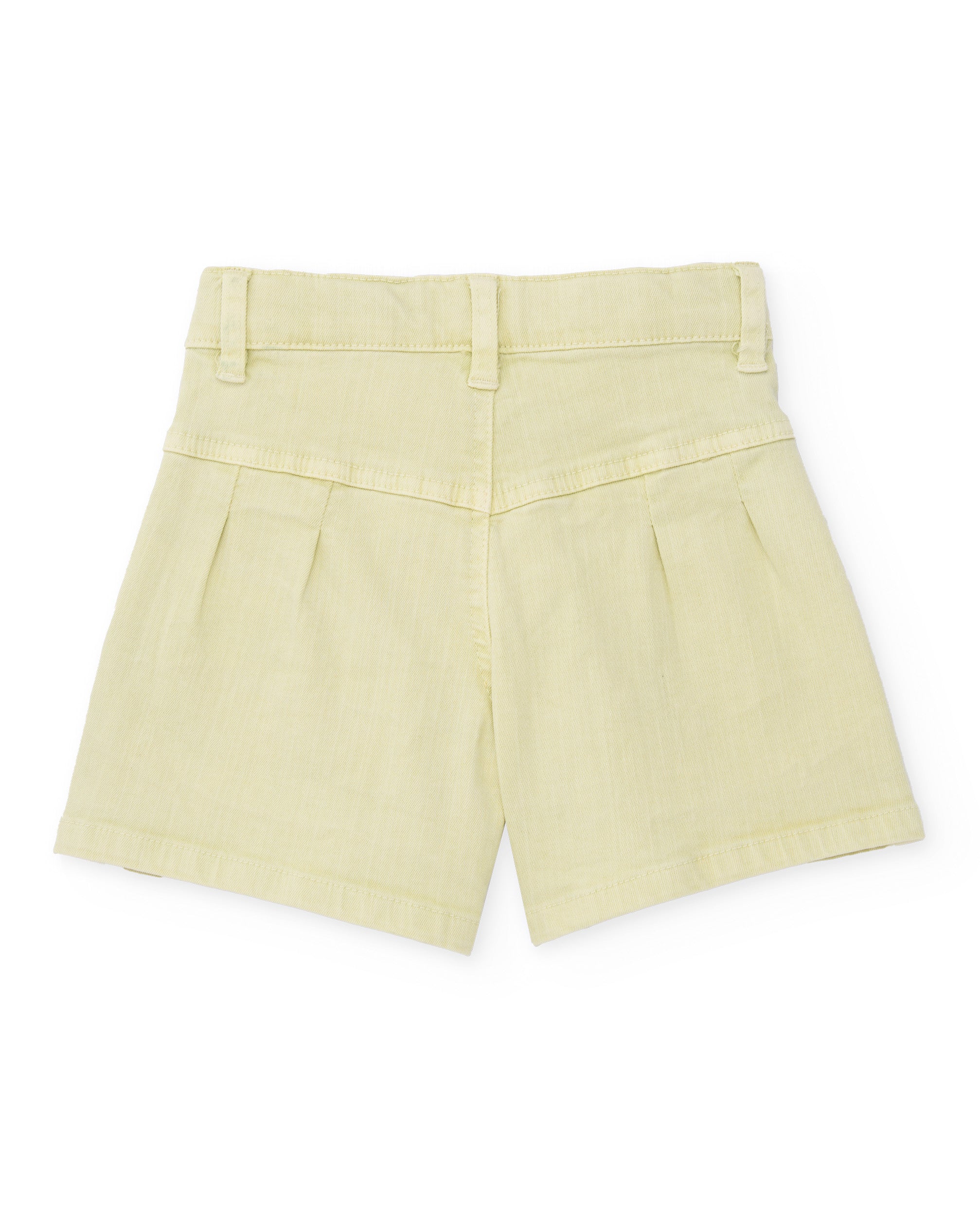 TucTuc Bermuda shorts bambina verde pieghe frontali