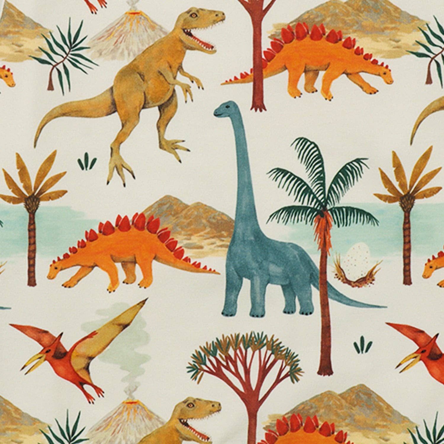 Kocarcia Walkiddy Felpa Dinosauri cotone bio 2-3 anni 98cm