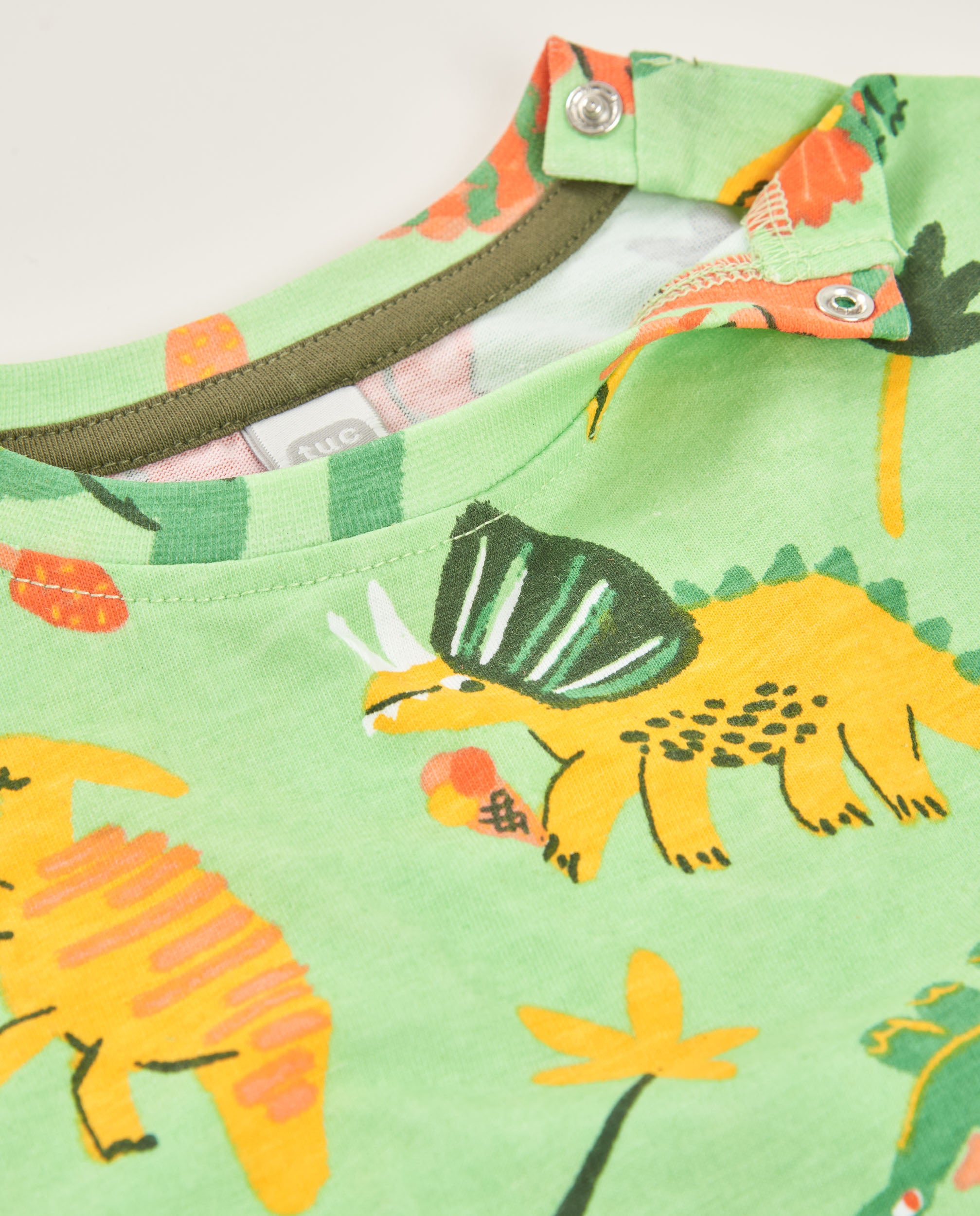 TucTuc Magliette T-Shirt Bambino Verde Dinosauri Cotone