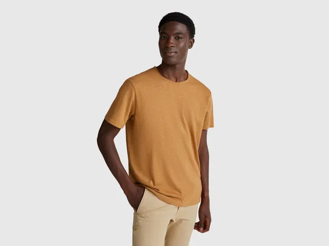 United Colors of Benetton Slub Cotton T-shirt Cotone