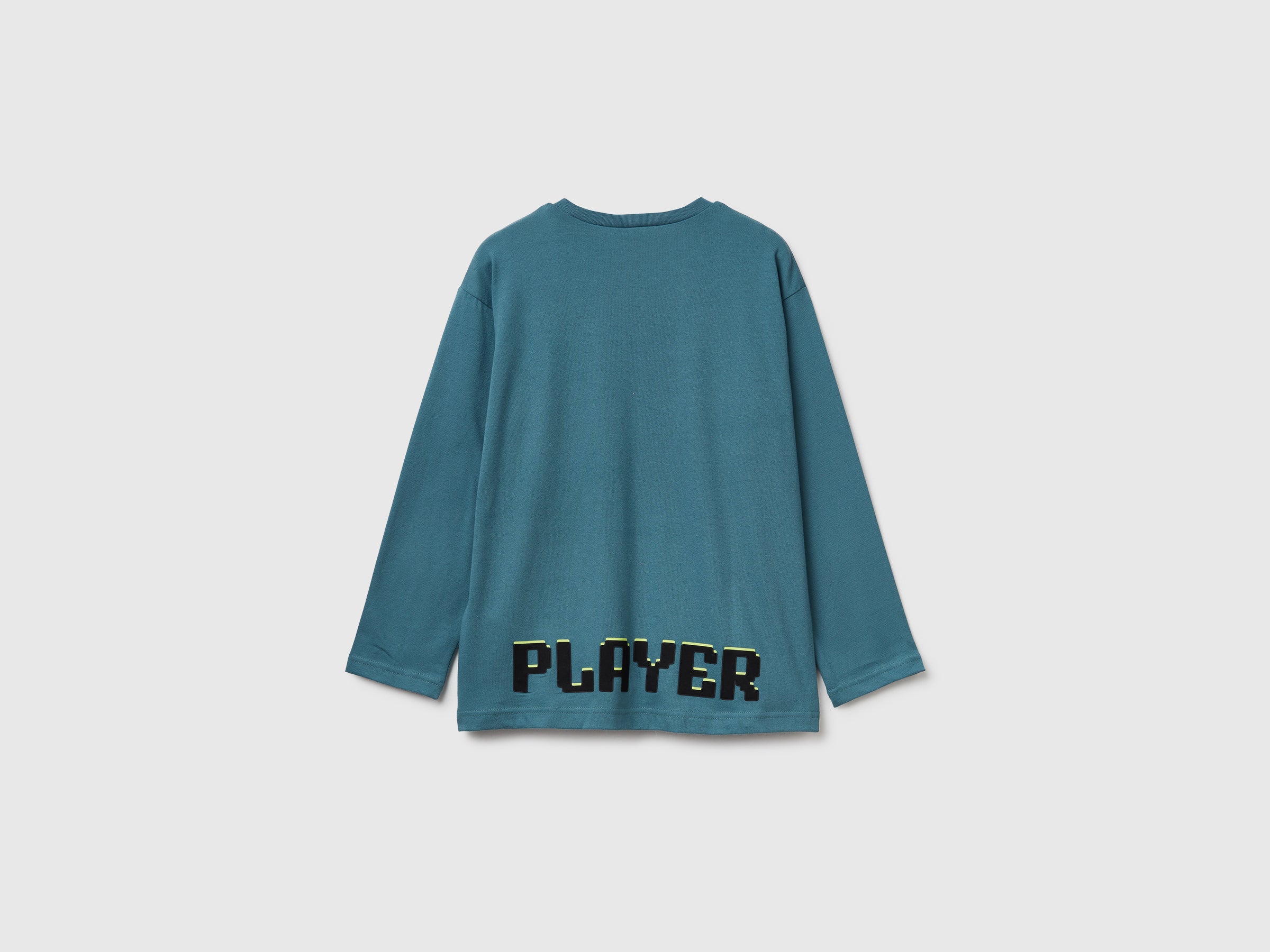United Colors of Benetton T-Shirts Maglietta gamer stampa L cotone bio