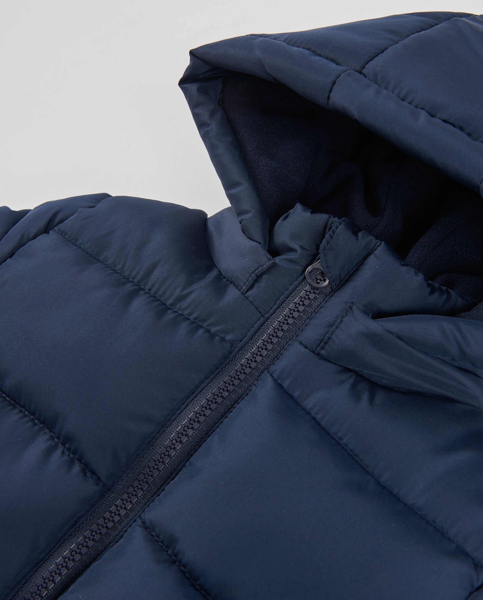 TucTuc Cappotti Piumino Bambino Blu Navy cappuccio trapuntato