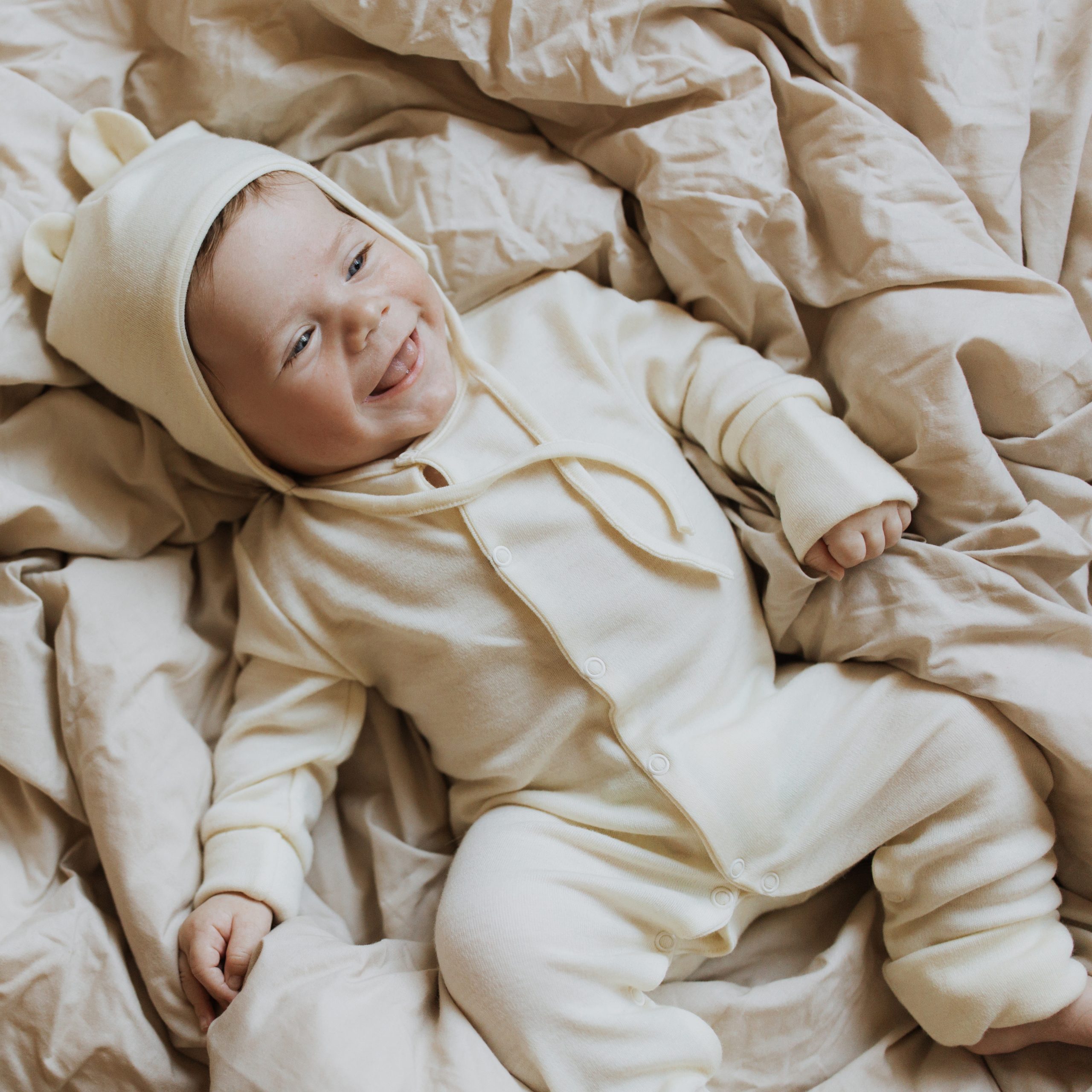 Woolly Organic Merino Wool Sleepsuit tutina lana merino NOOS