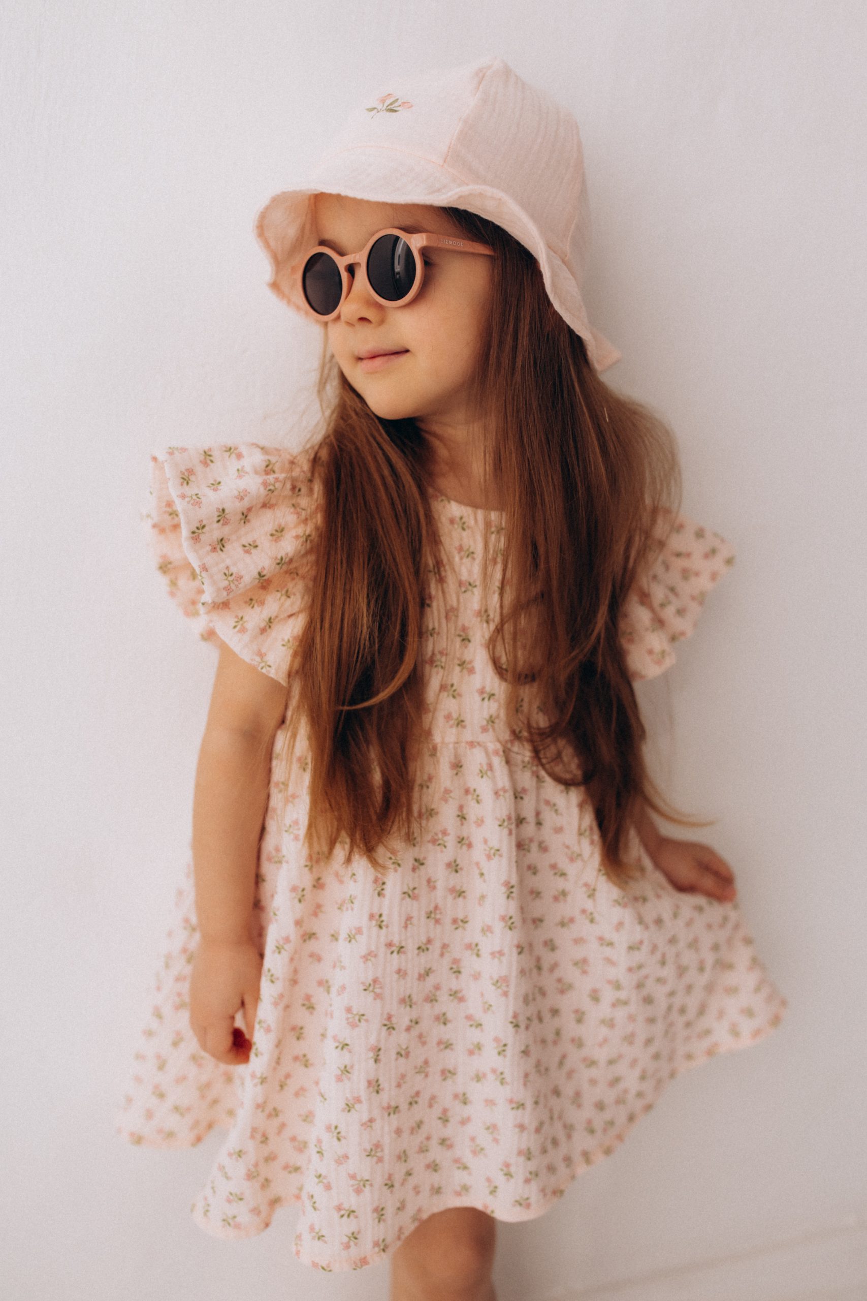 Woolly Organic SS27 Vestito Bambina Mussola Ali Bloom
