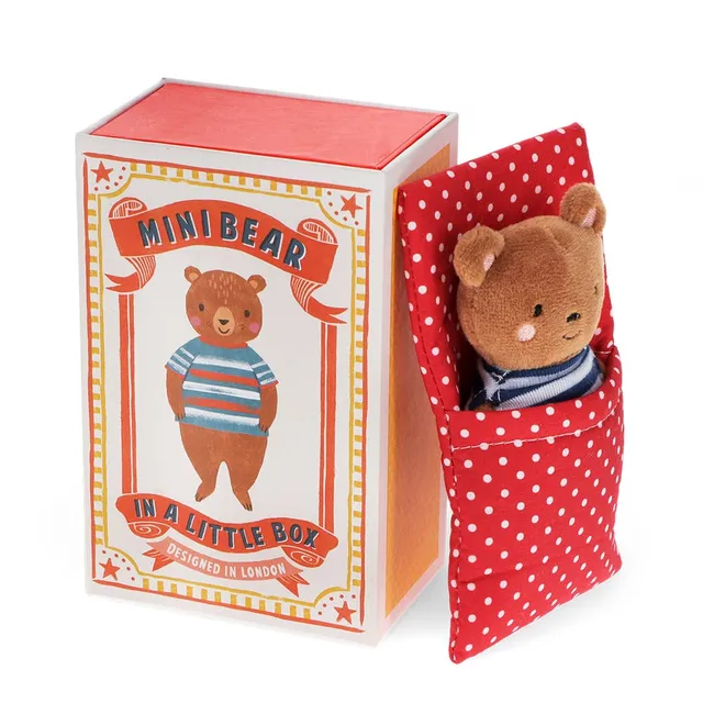 Rex London Mini peluche orsetto con copertina 11,5 cm