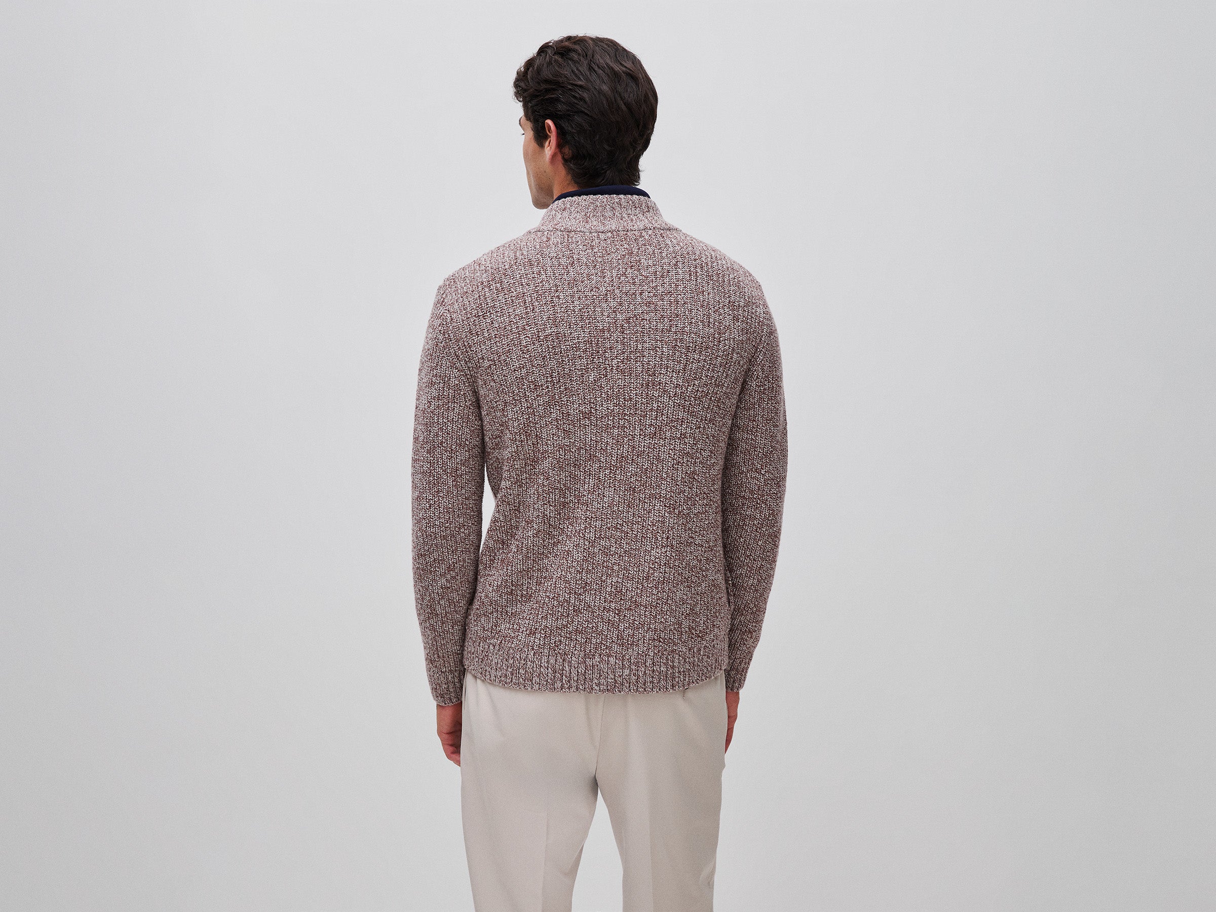 United Colors of Benetton cardigan lana zip S-XXL collo alto