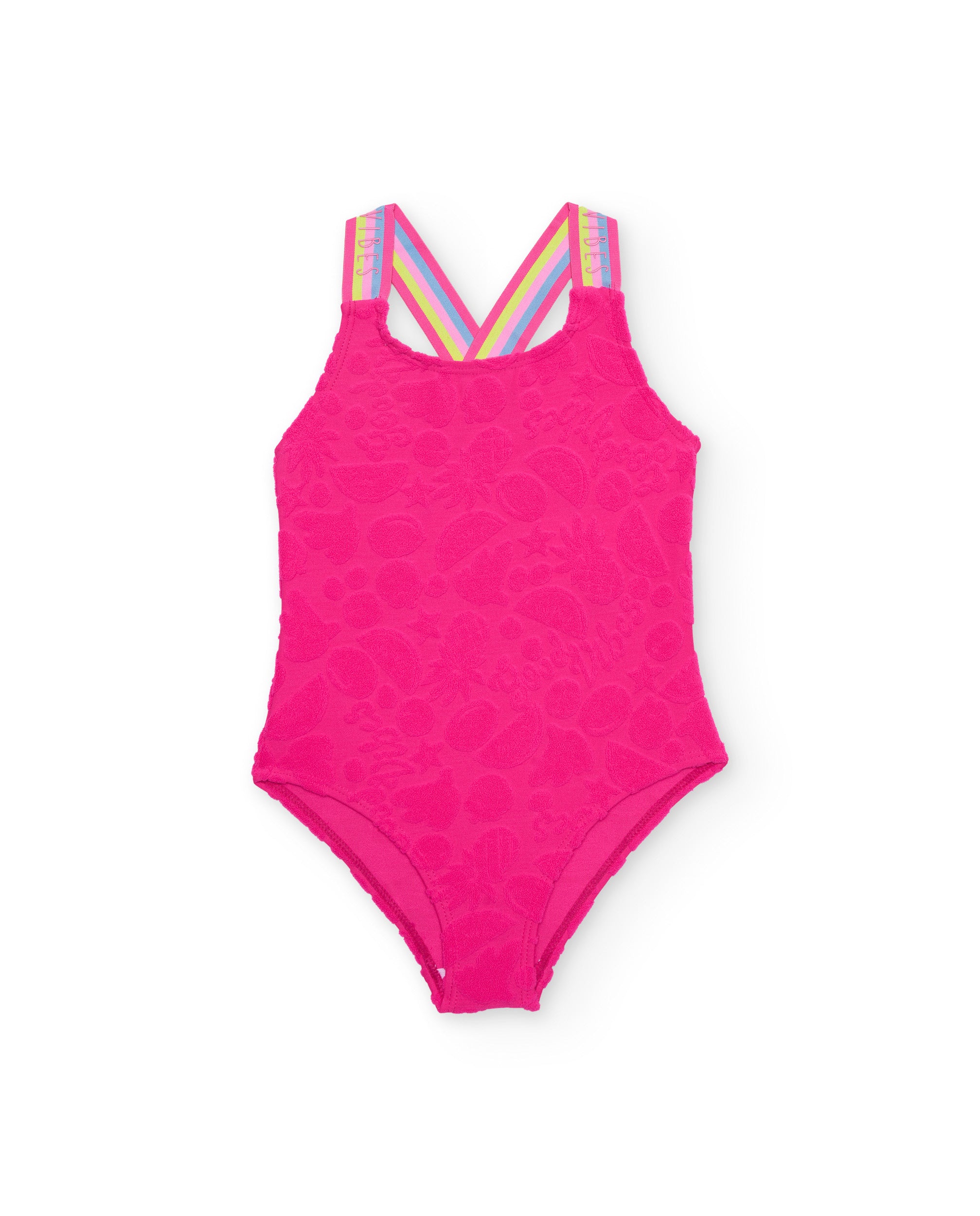 TucTuc Costumi Da Bagno costume intero bimba fucsia frutta