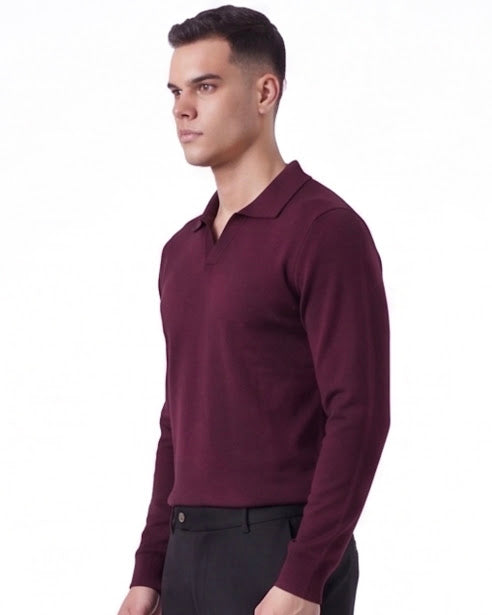 Sottosopra maglioncino scollo a V maglia nero misto viscosa
