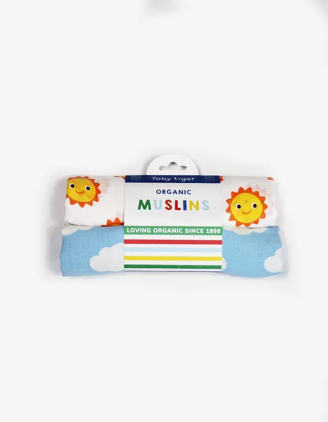 Toby Tiger Set 2 Mussole Sole mussole cotone bio GOTS
