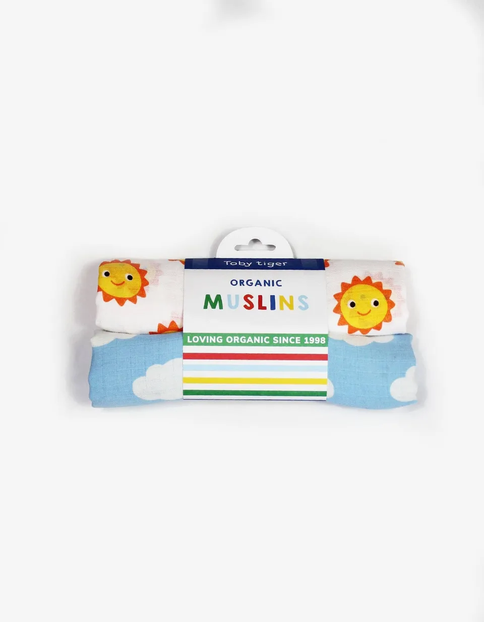 Toby Tiger Set 2 Mussole Sole mussole cotone bio GOTS