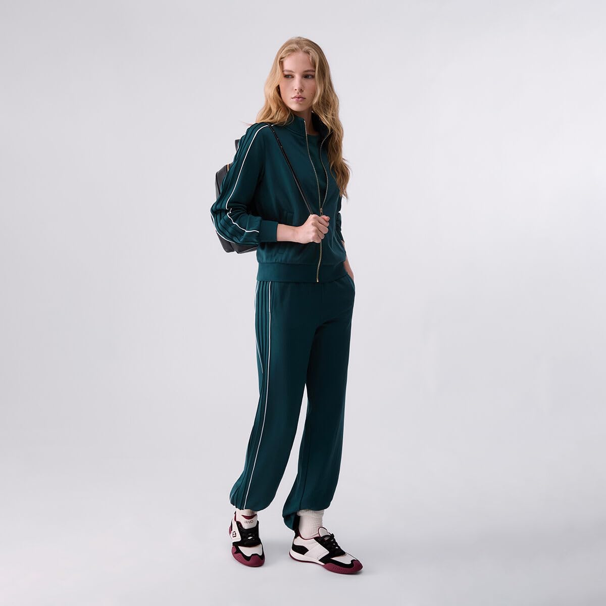 Liu Jo Felpa con Zip felpa taglia L misto cotone