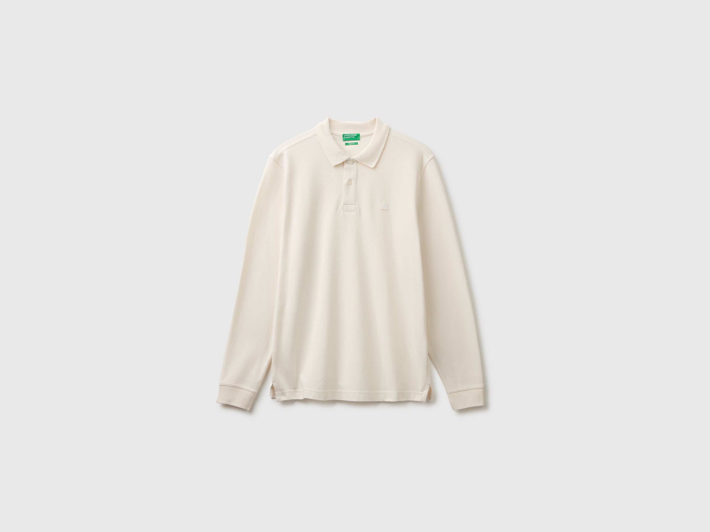United Colors of Benetton Polo manica lunga cotone organico taglia L