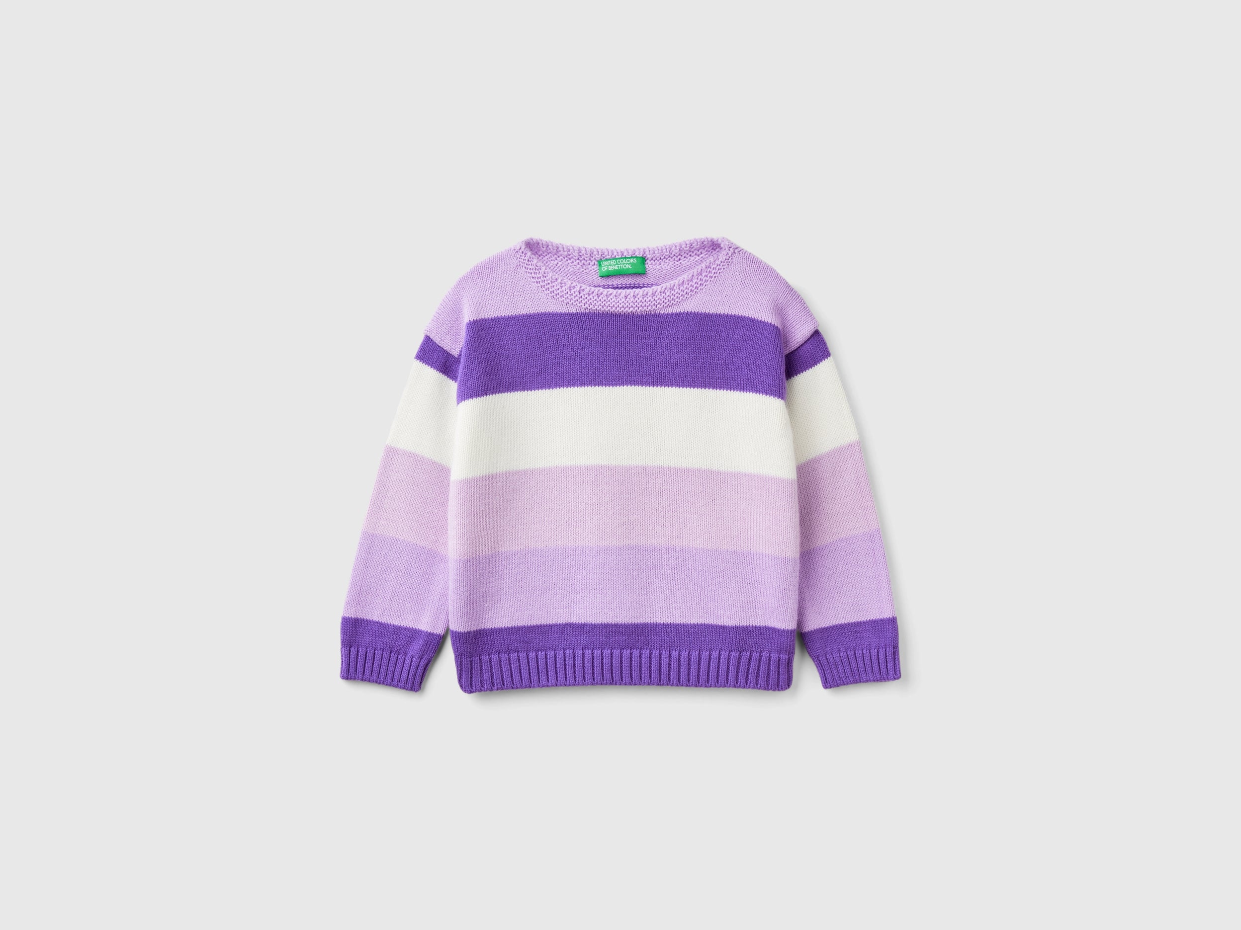 United Colors of Benetton Striped Maglione Rigato Bimbo Taglia 104