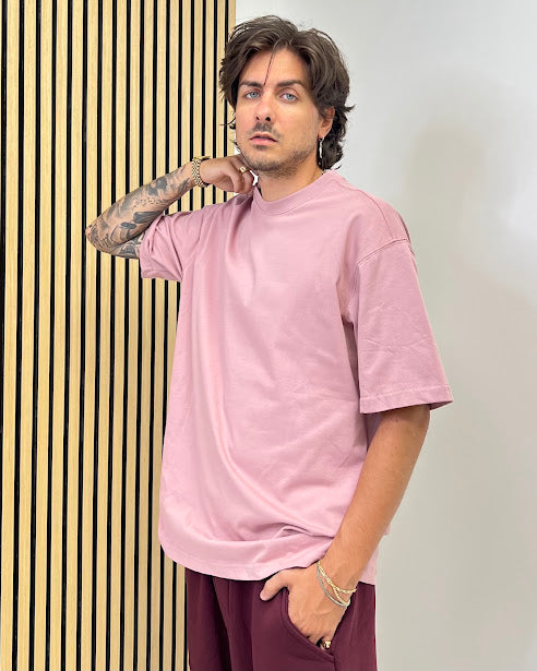 Sottosopra Duca Homme AN404033G t-shirt over marrone taglia L girocollo