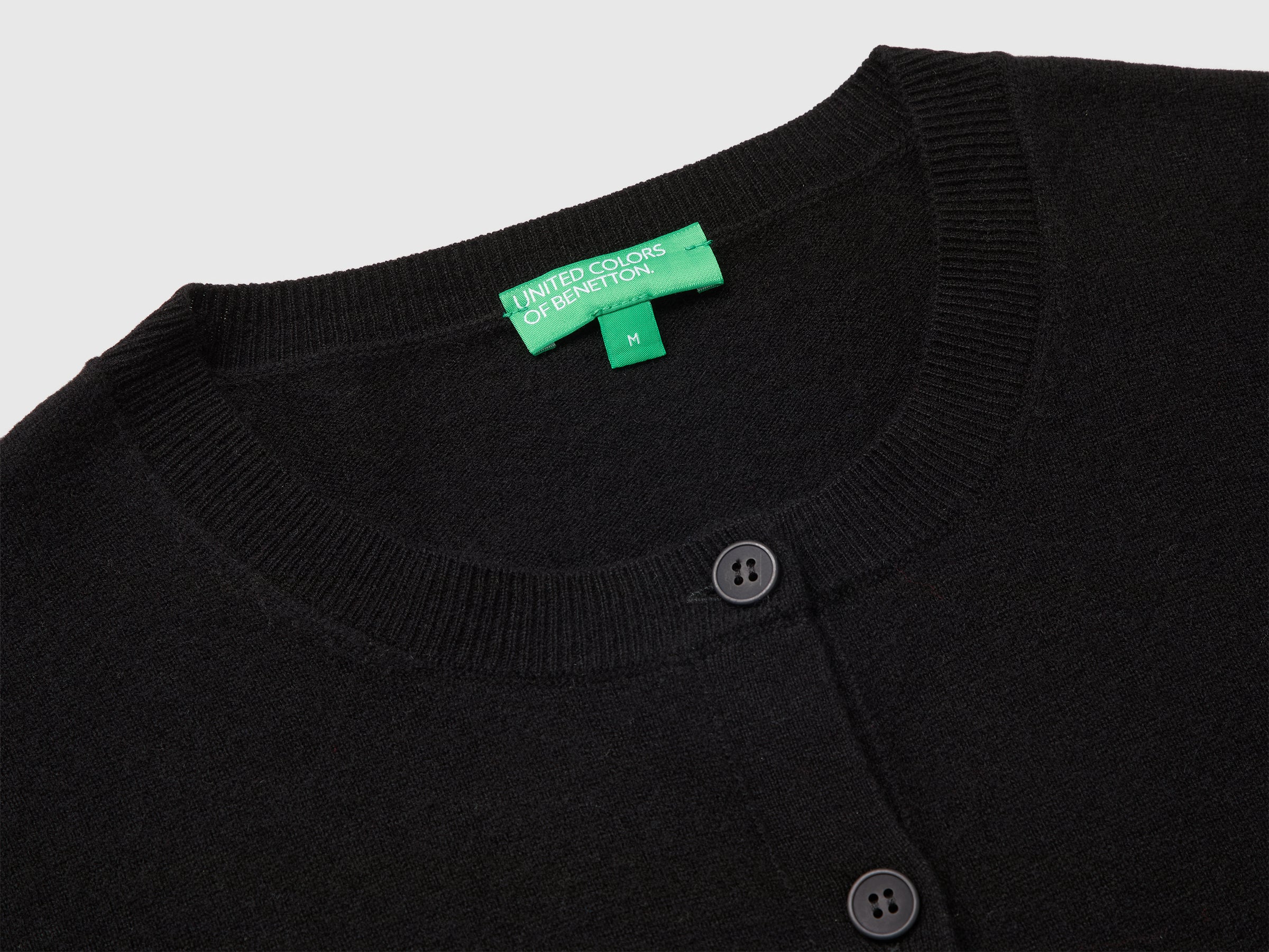 United Colors of Benetton cardigan cashmere M misto lana bottoni