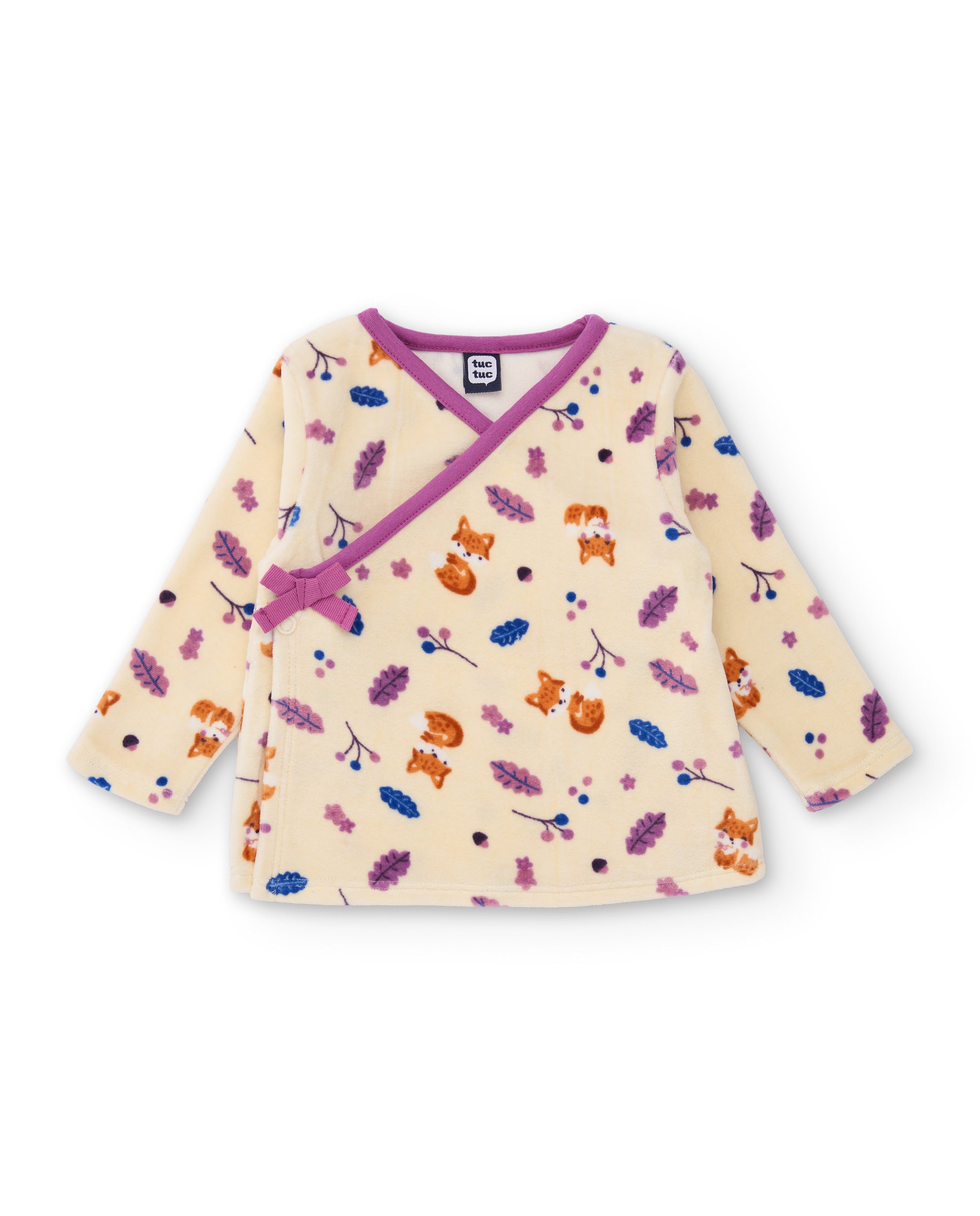TucTuc Completi completo neonato rosa felpato 2 pezzi