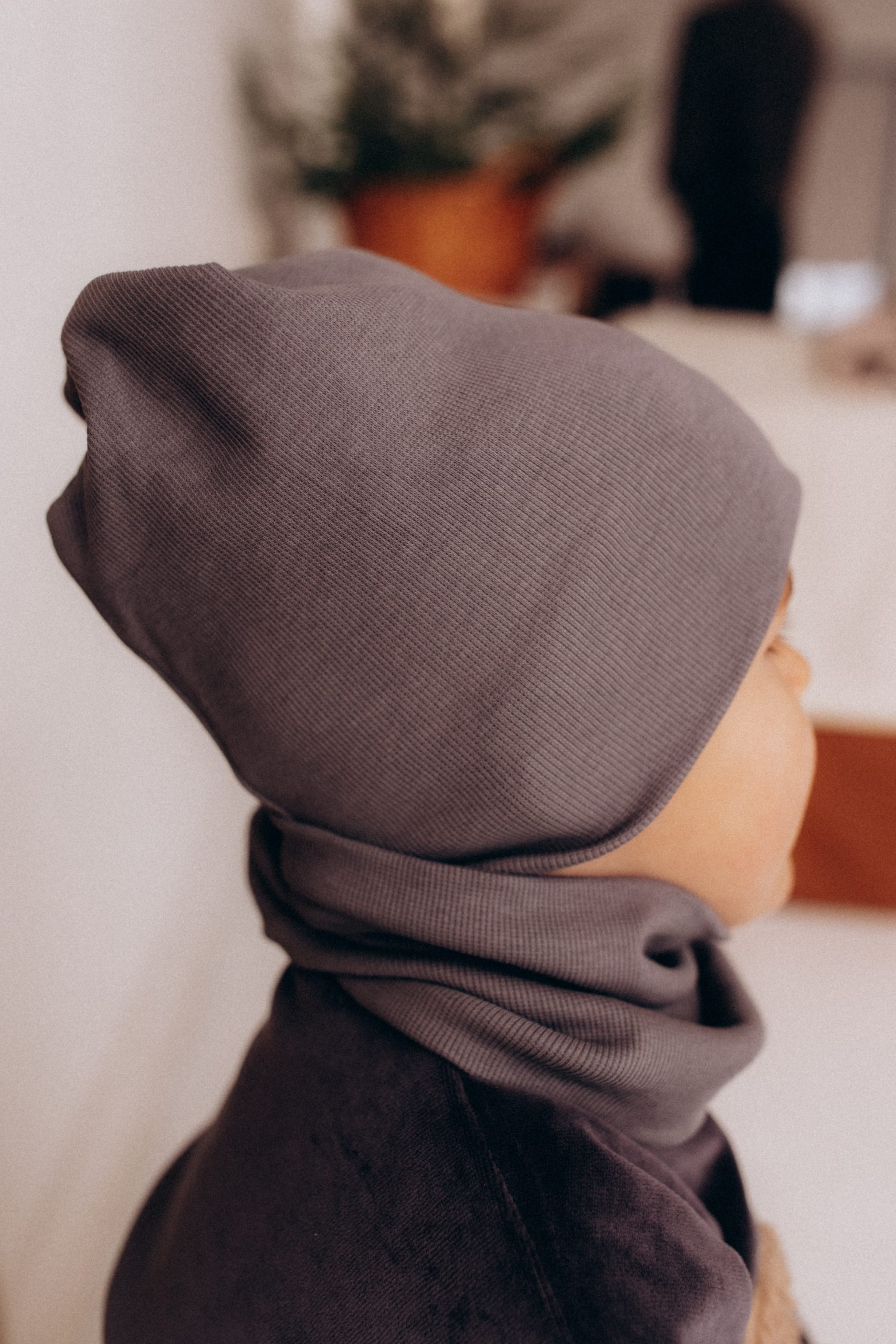 Woolly Organic Beanie Cappello Neonato Cotone Costina