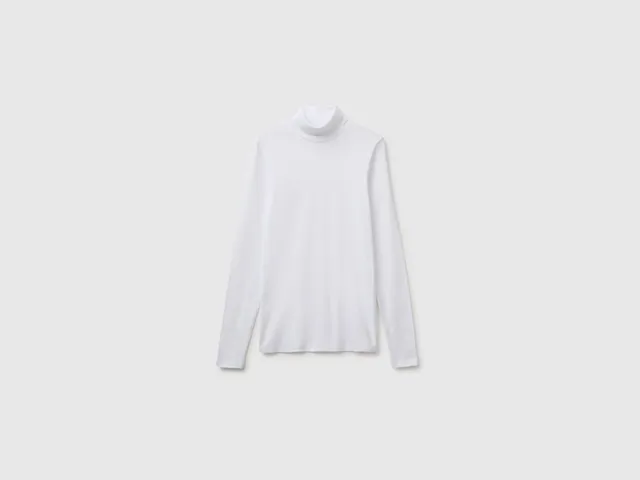 United Colors of Benetton T-shirt lupetto cotone manica lunga M
