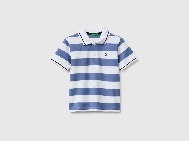 Benetton Polos Polo bimbo righe cotone manica corta