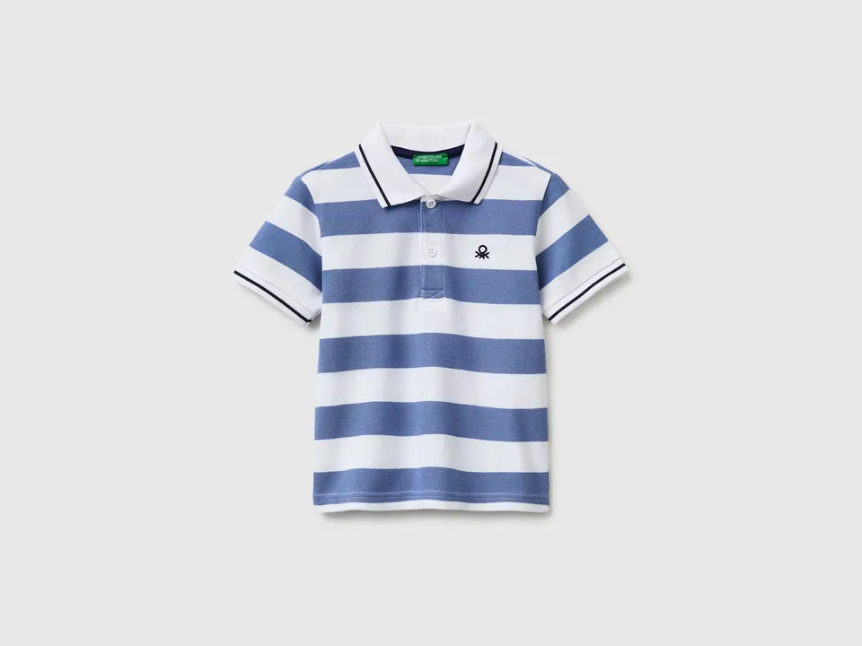 Benetton Polos Polo bimbo righe cotone manica corta