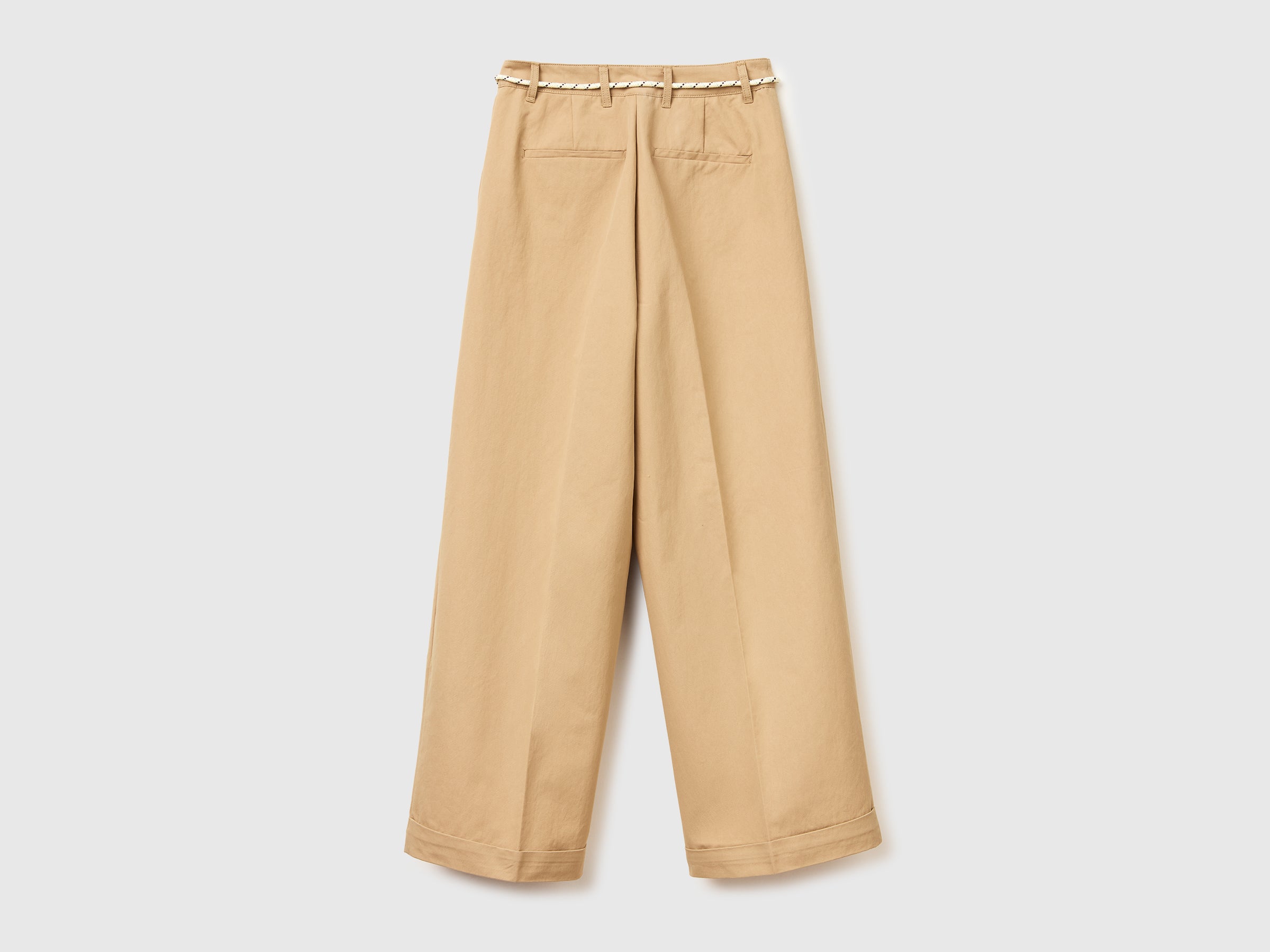 United Colors of Benetton Pantaloni Coulisse Cotone Donna Ampi