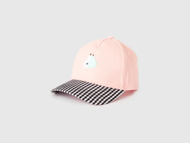 United Colors of Benetton cappello baseball cotone pera