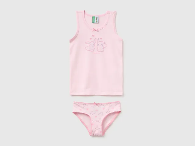 United Colors of Benetton Pokémon canotta e slip cotone 7-8 anni