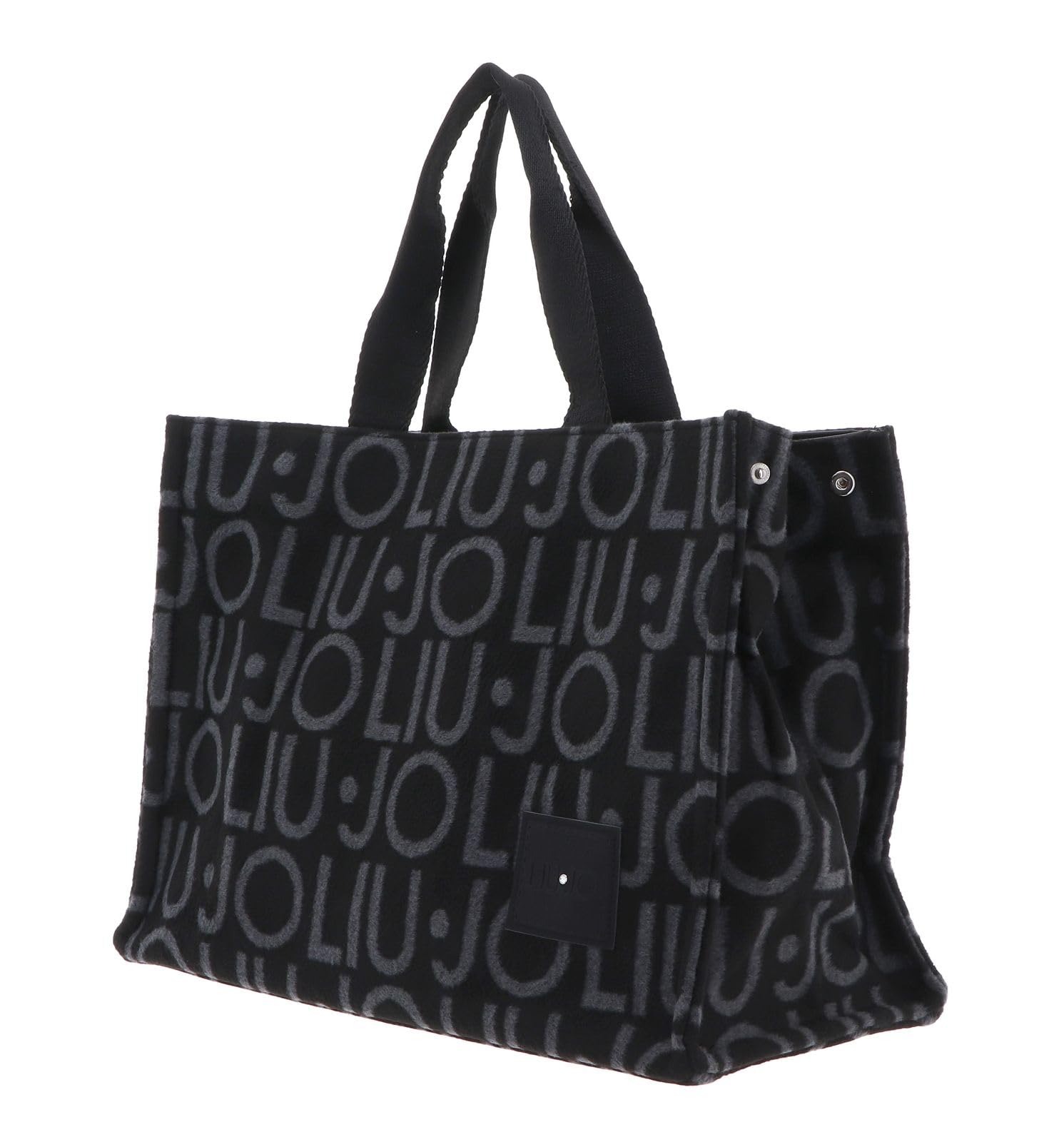 Liu Jo Jeans Tote Logo Allover Shopper Nero