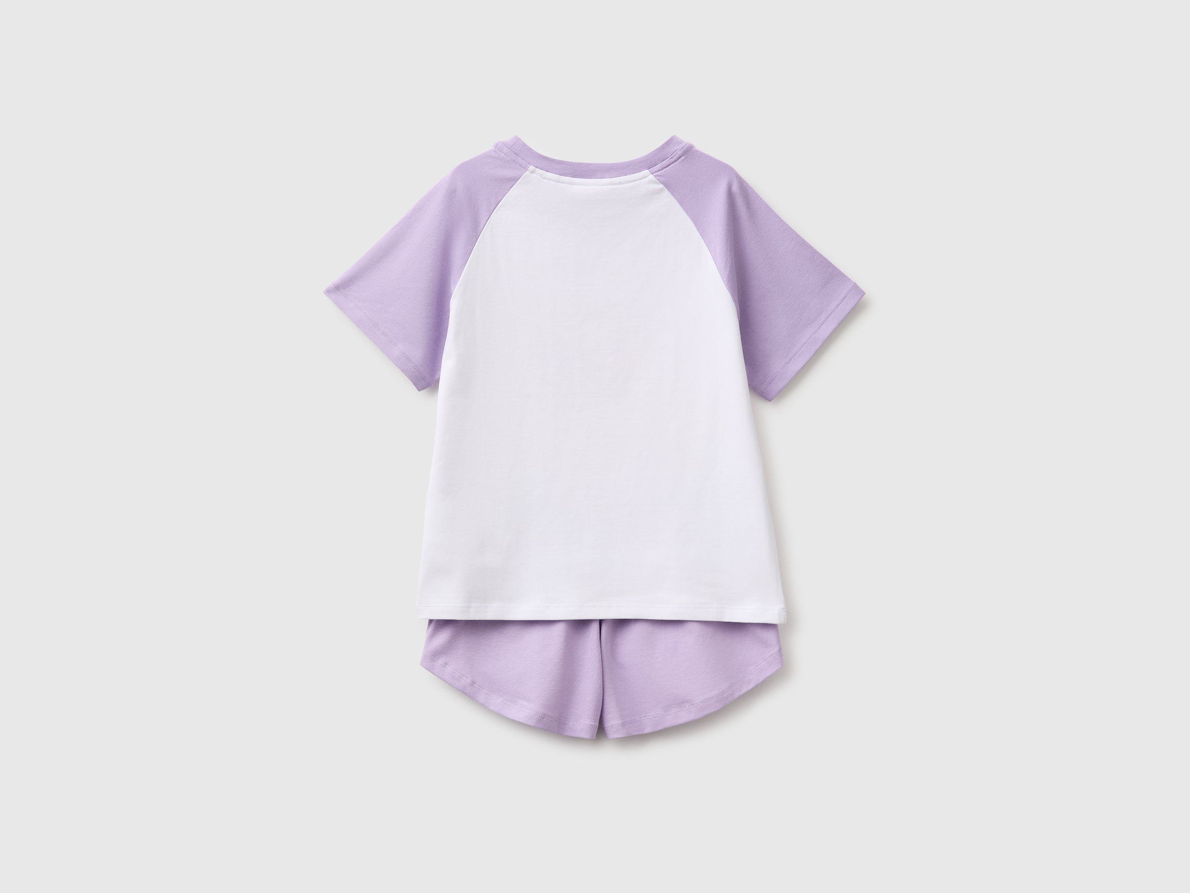 United Colors of Benetton Pigiama Corto Logo Pigiama 7-8 Anni Cotone