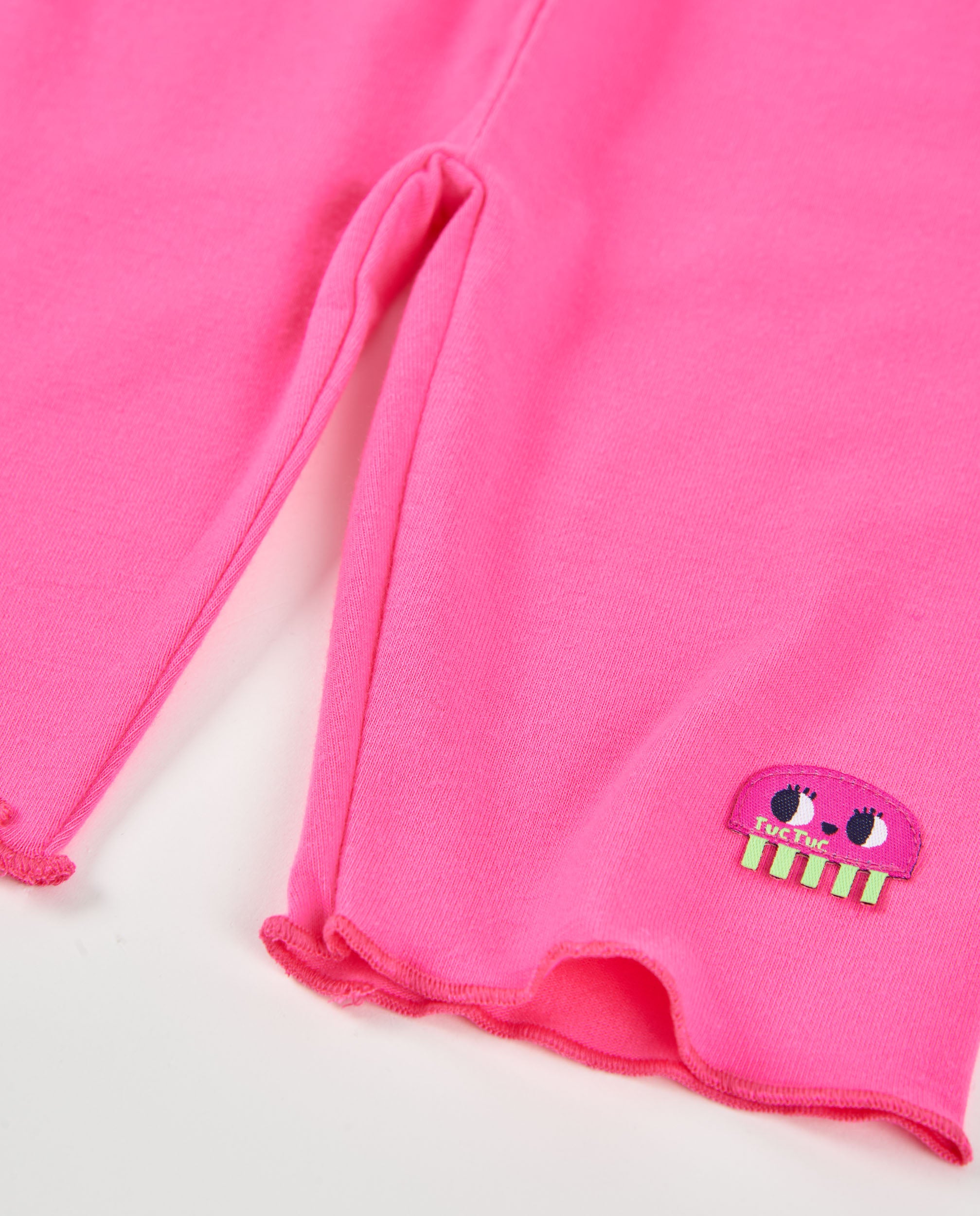 TucTuc Leggings Bambina Maglia Rosa Ricamo Marino 6M-10A