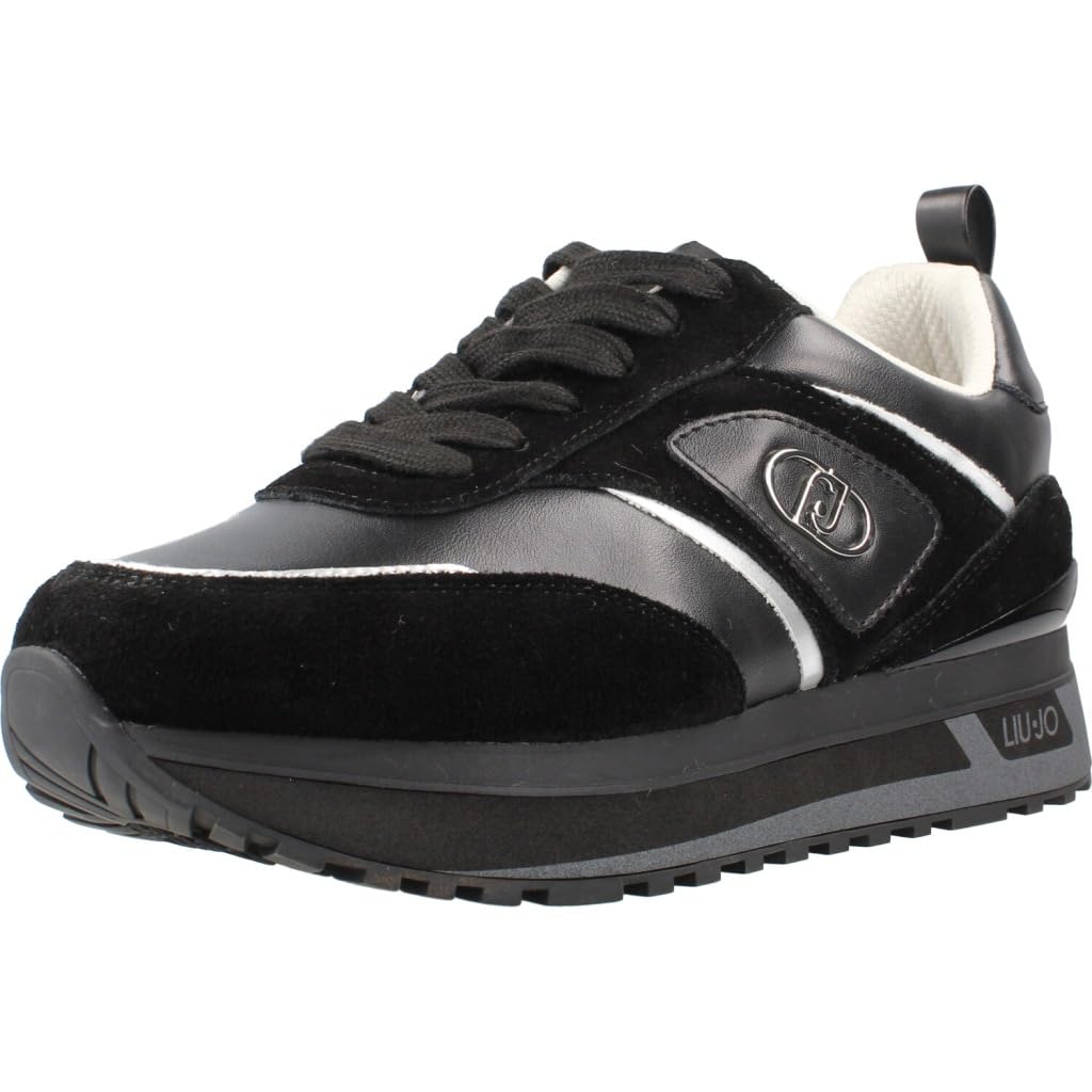 Liu Jo Sneakers Platform Pelle Suede Marrone Suola 4,5 cm