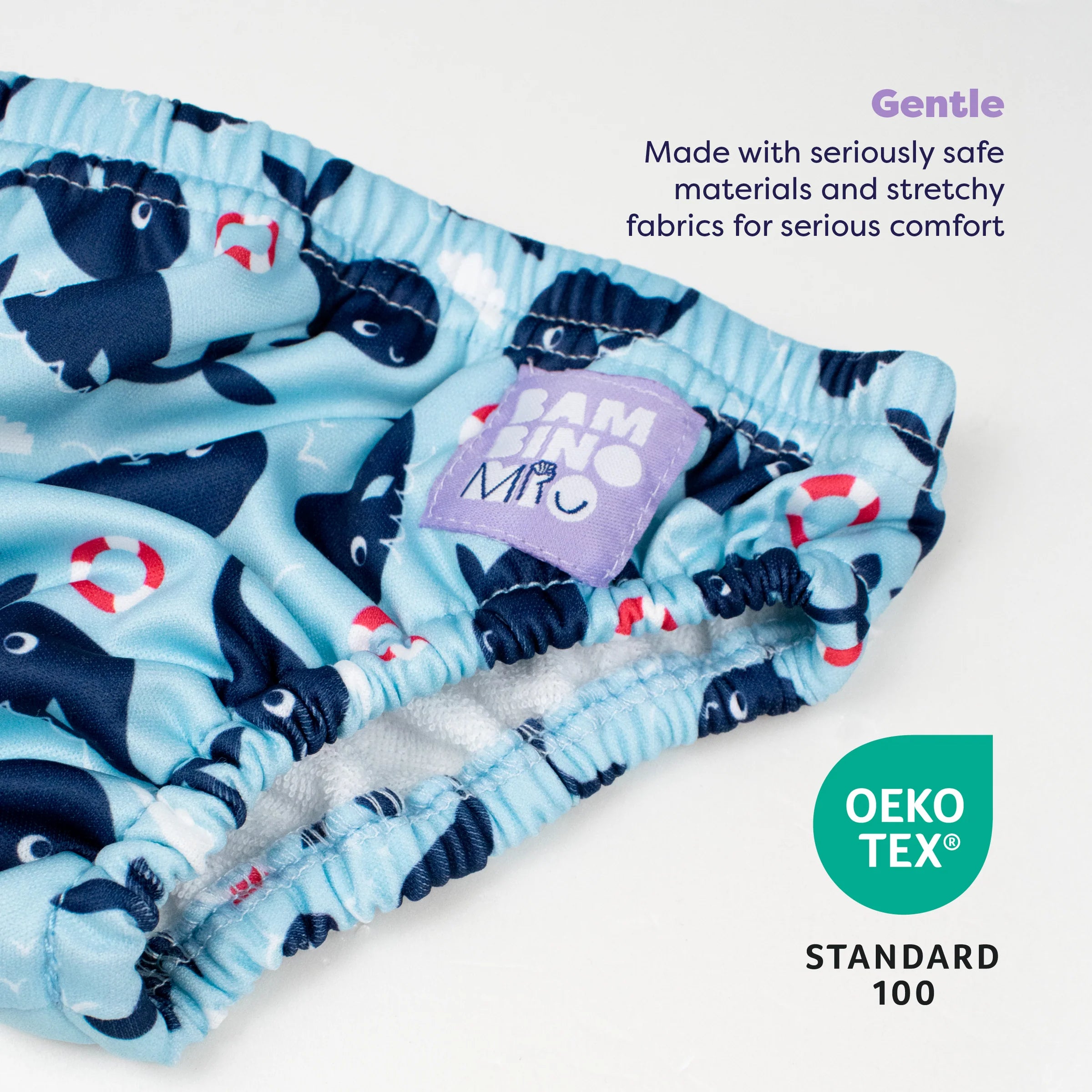 Bambino Mio Costumino Contenitivo Whale Wharf 0-6 6-12 Mesi