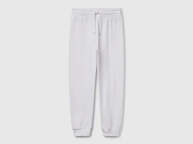 United Colors of Benetton Pantaloni felpa logo cotone