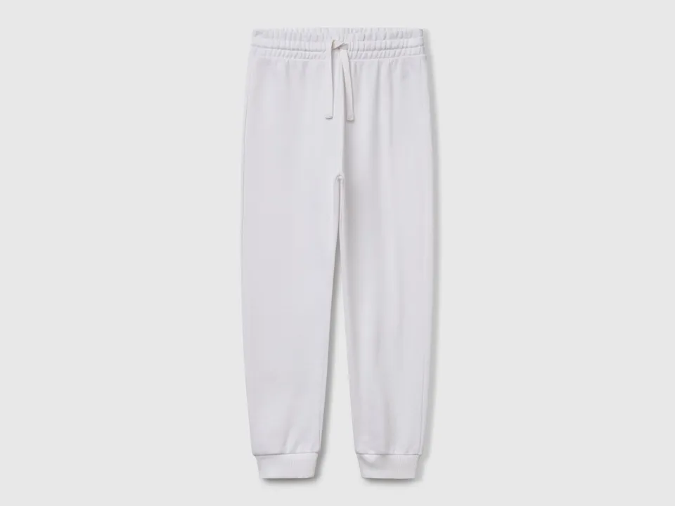 United Colors of Benetton Pantaloni felpa logo cotone