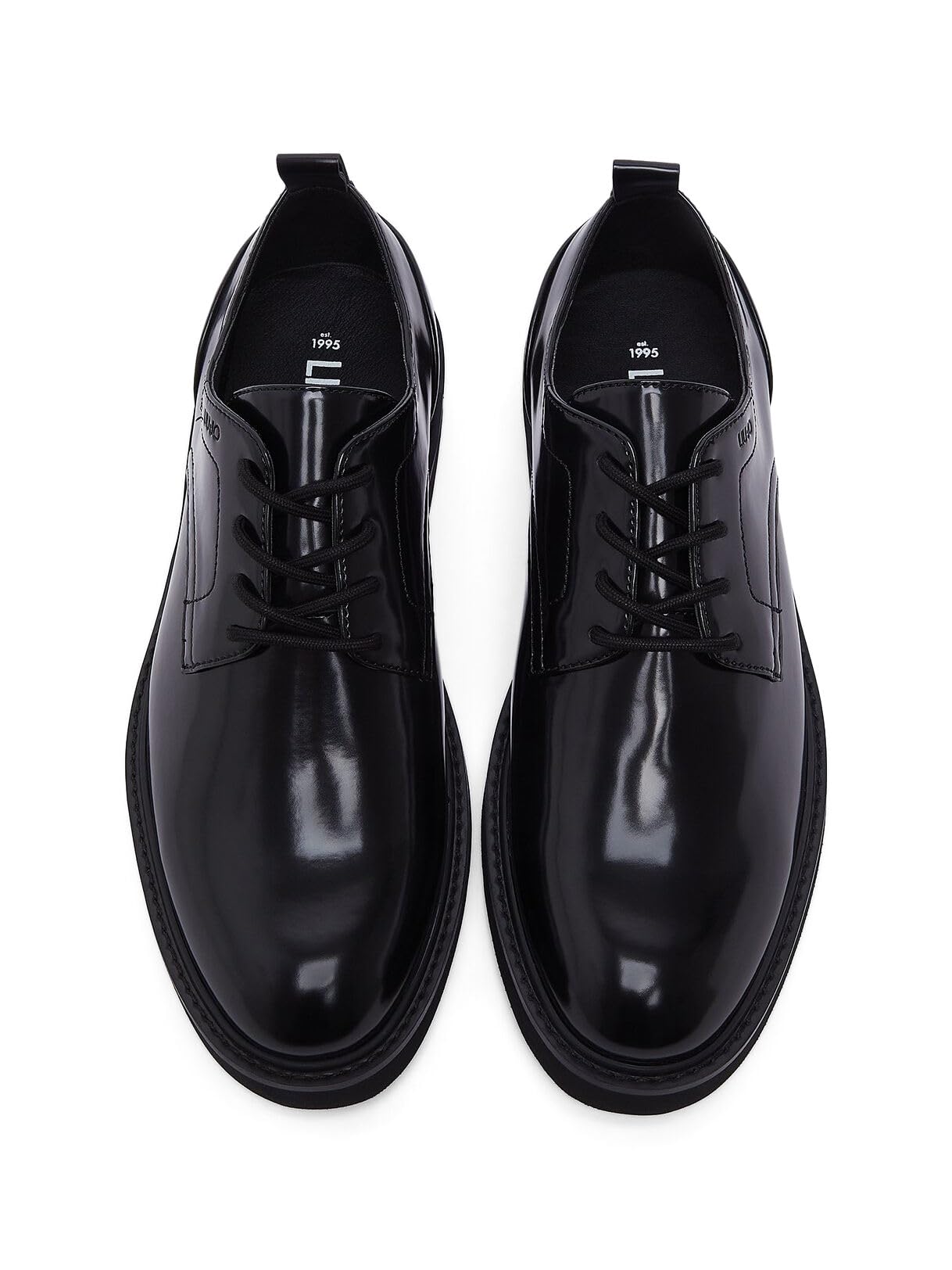 Liu Jo Scarpe Derby Lucide Nere Stringate 42 EU