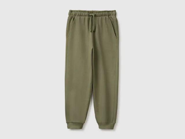 United Colors of Benetton Pantaloni Joggers Felpa Cotone Taglia M
