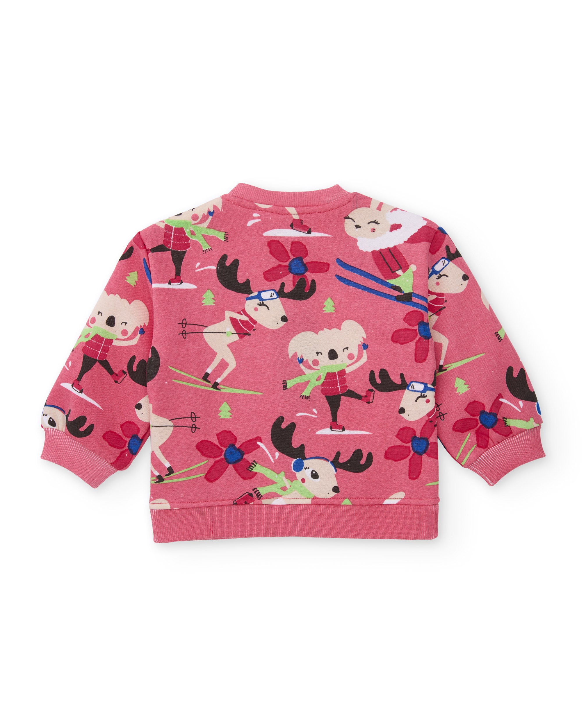 TucTuc Completi tuta felpa bambina rosa stampa renne