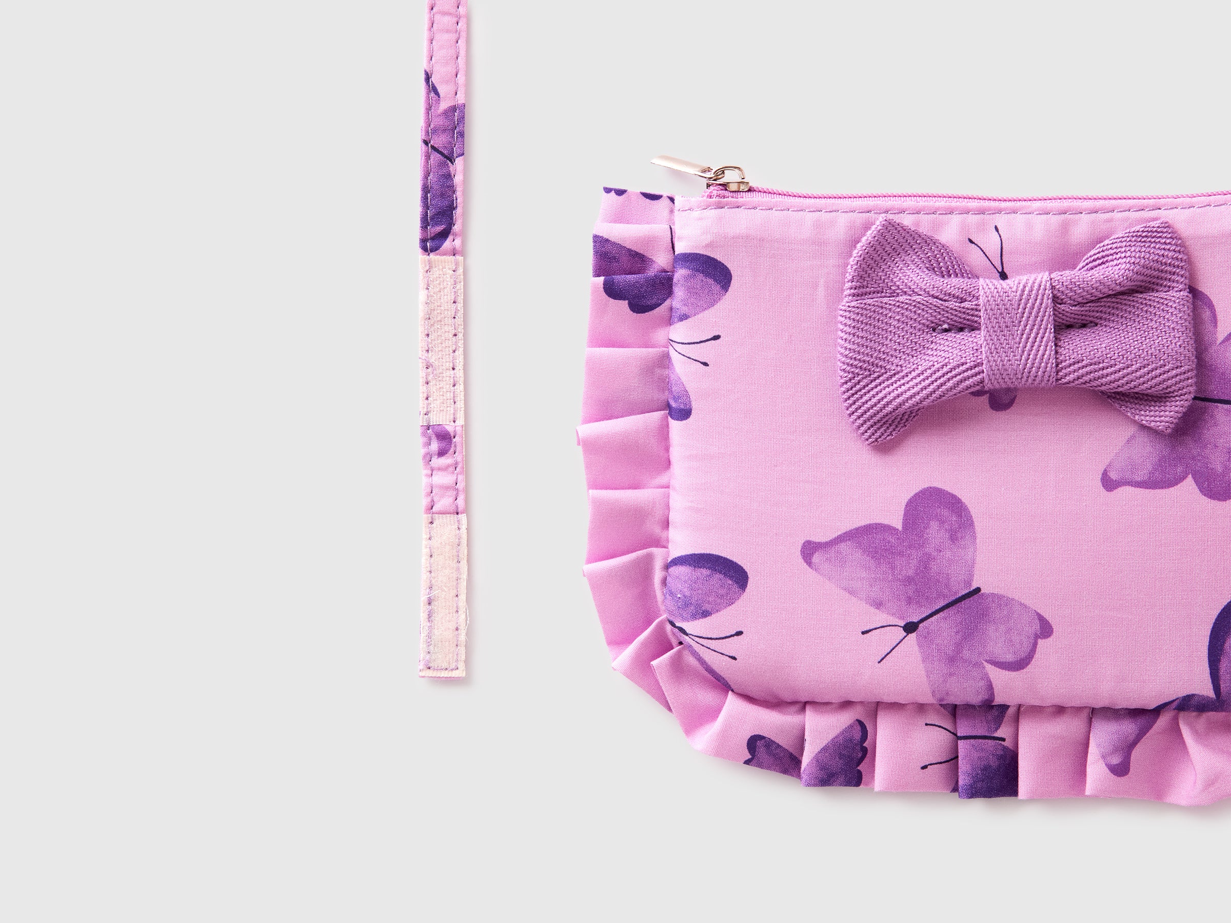 United Colors of Benetton borsa tracolla unica farfalle cotone