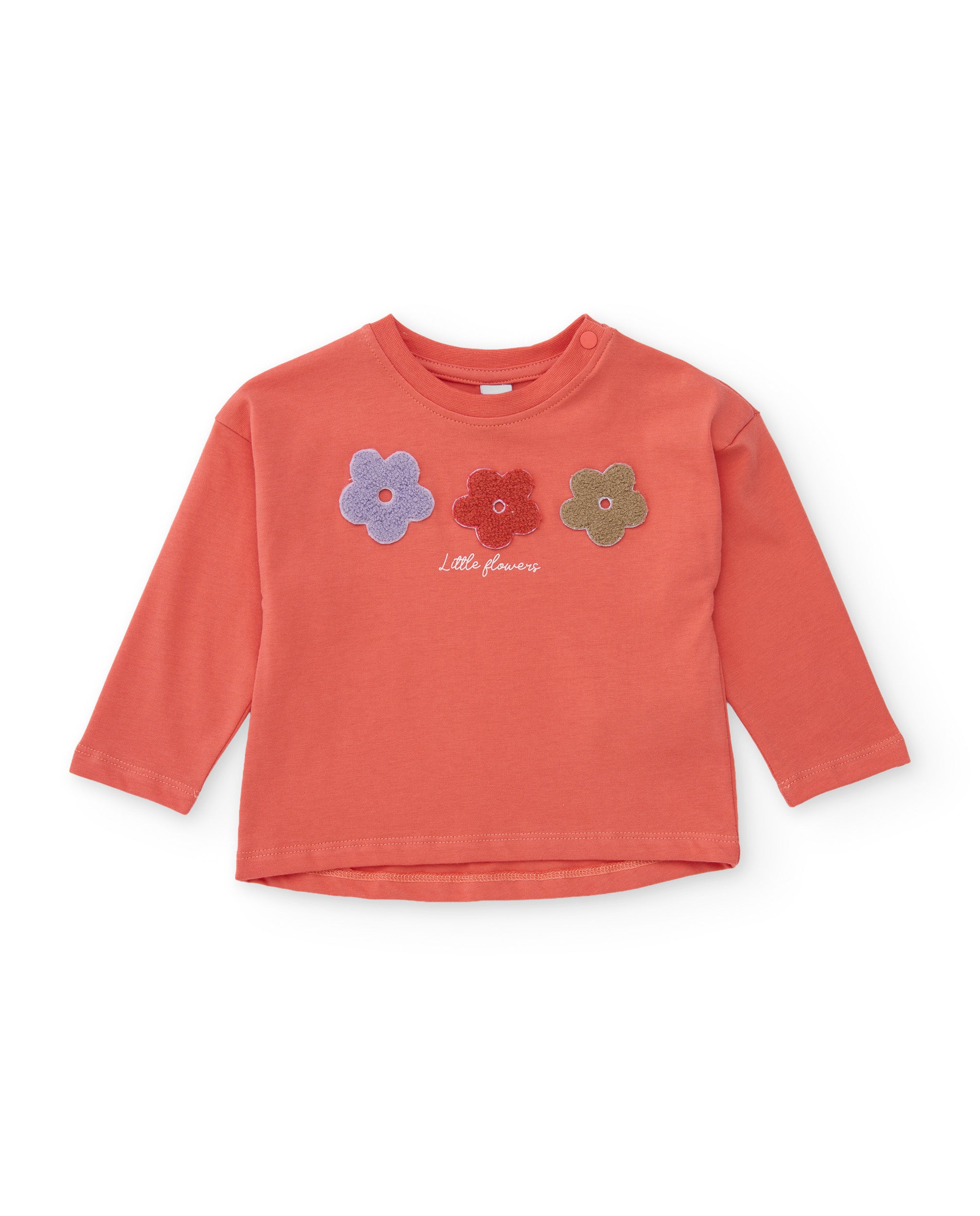 TucTuc Magliette maglia bambina fiori corallo 5 anni